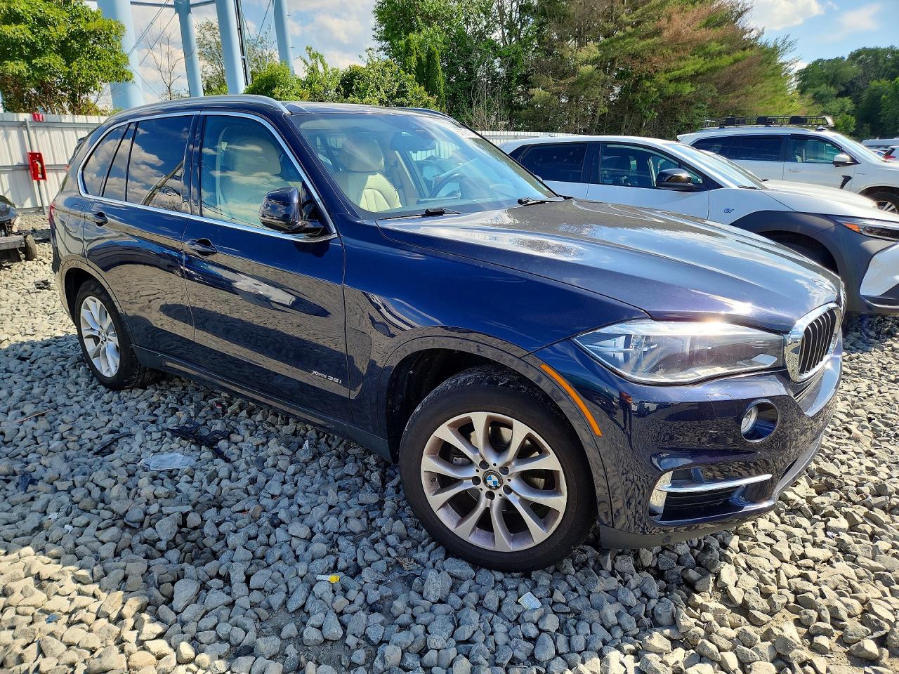 2015 Bmw X5 Xdrive35i Синий vin: 5UXKR0C59F0K65559
