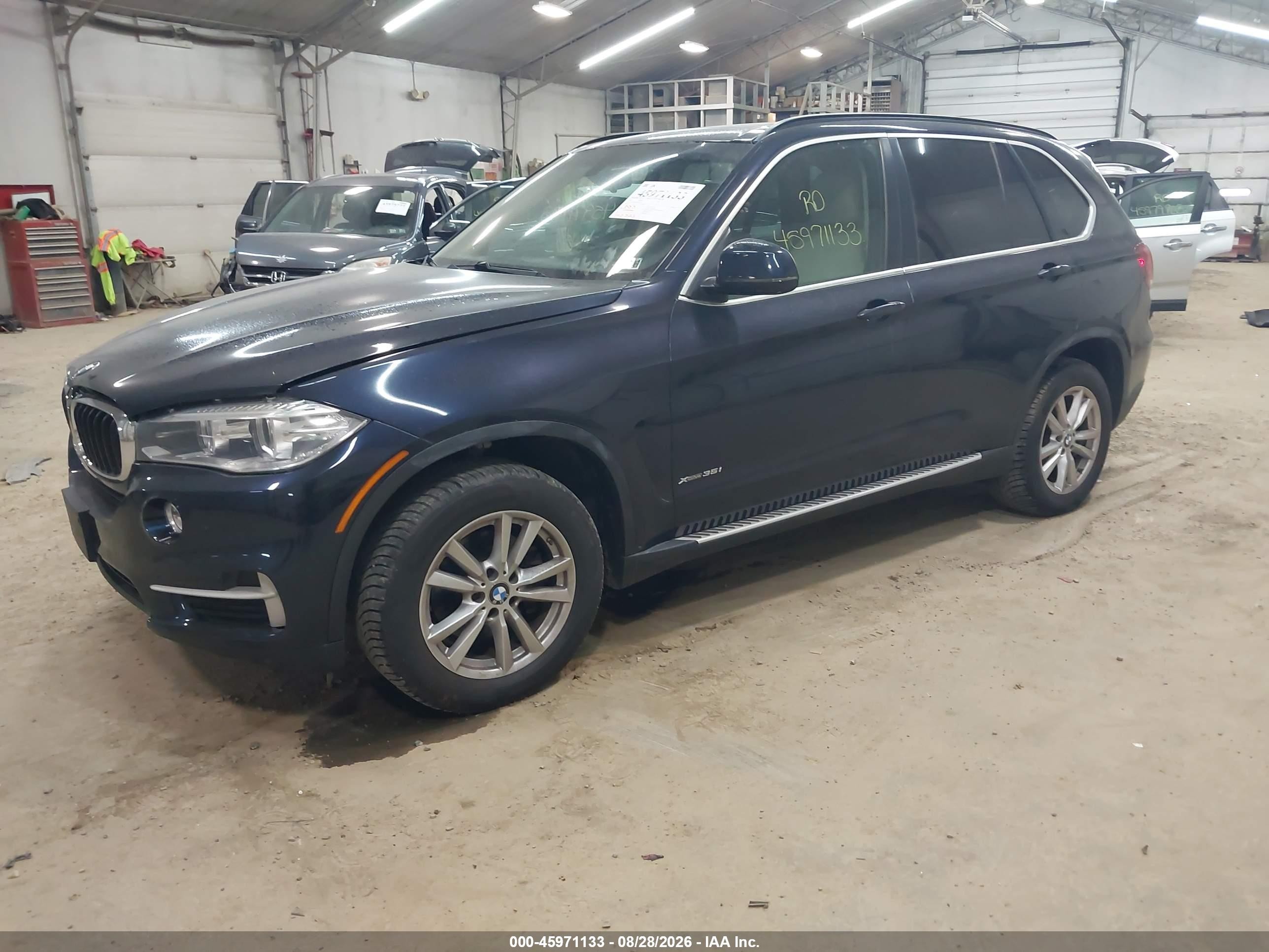 2015 Bmw X5 Xdrive35i Синий vin: 5UXKR0C59F0P05263