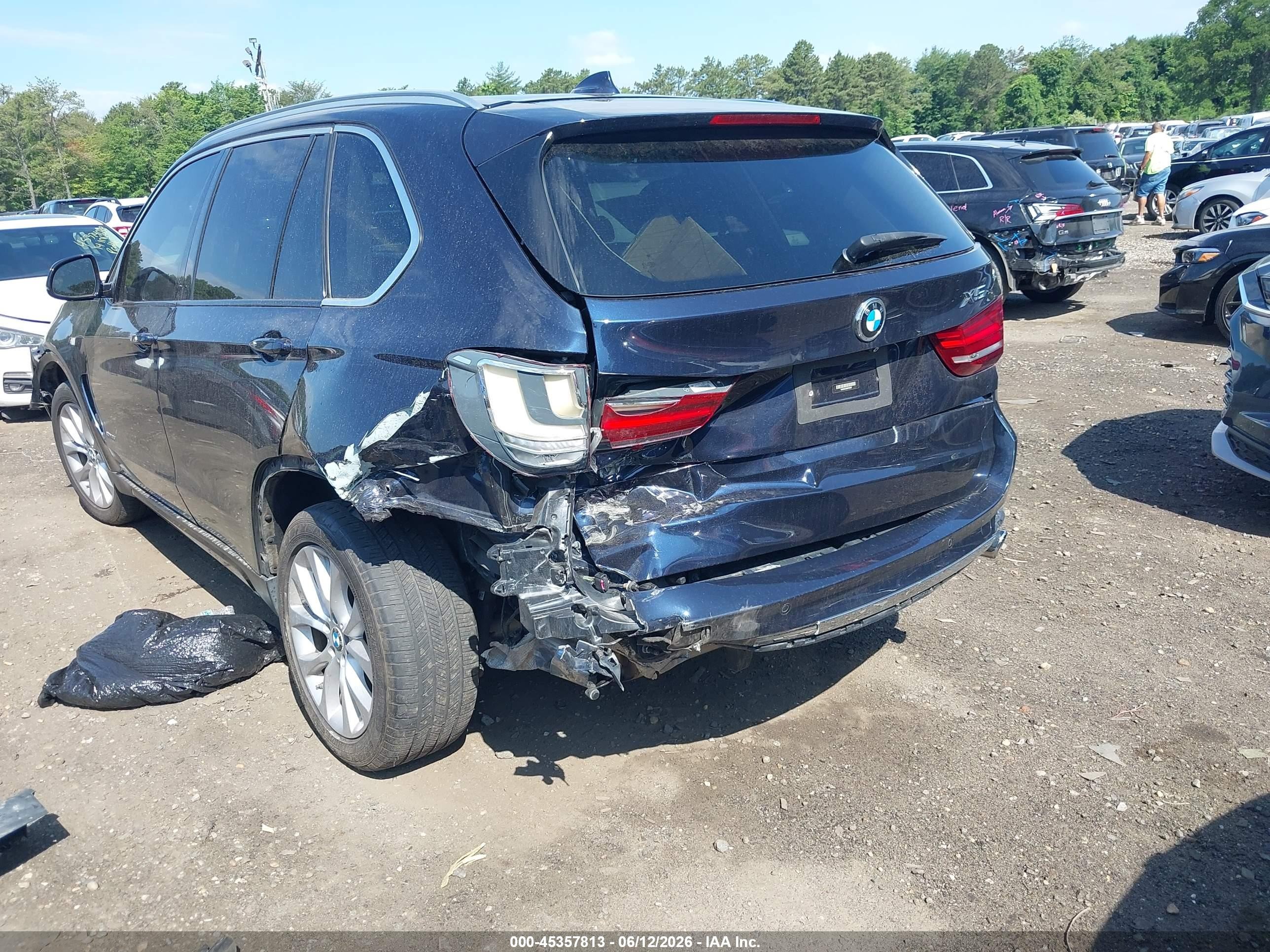 2015 Bmw X5 Xdrive35i Blue vin: 5UXKR0C59F0P05862