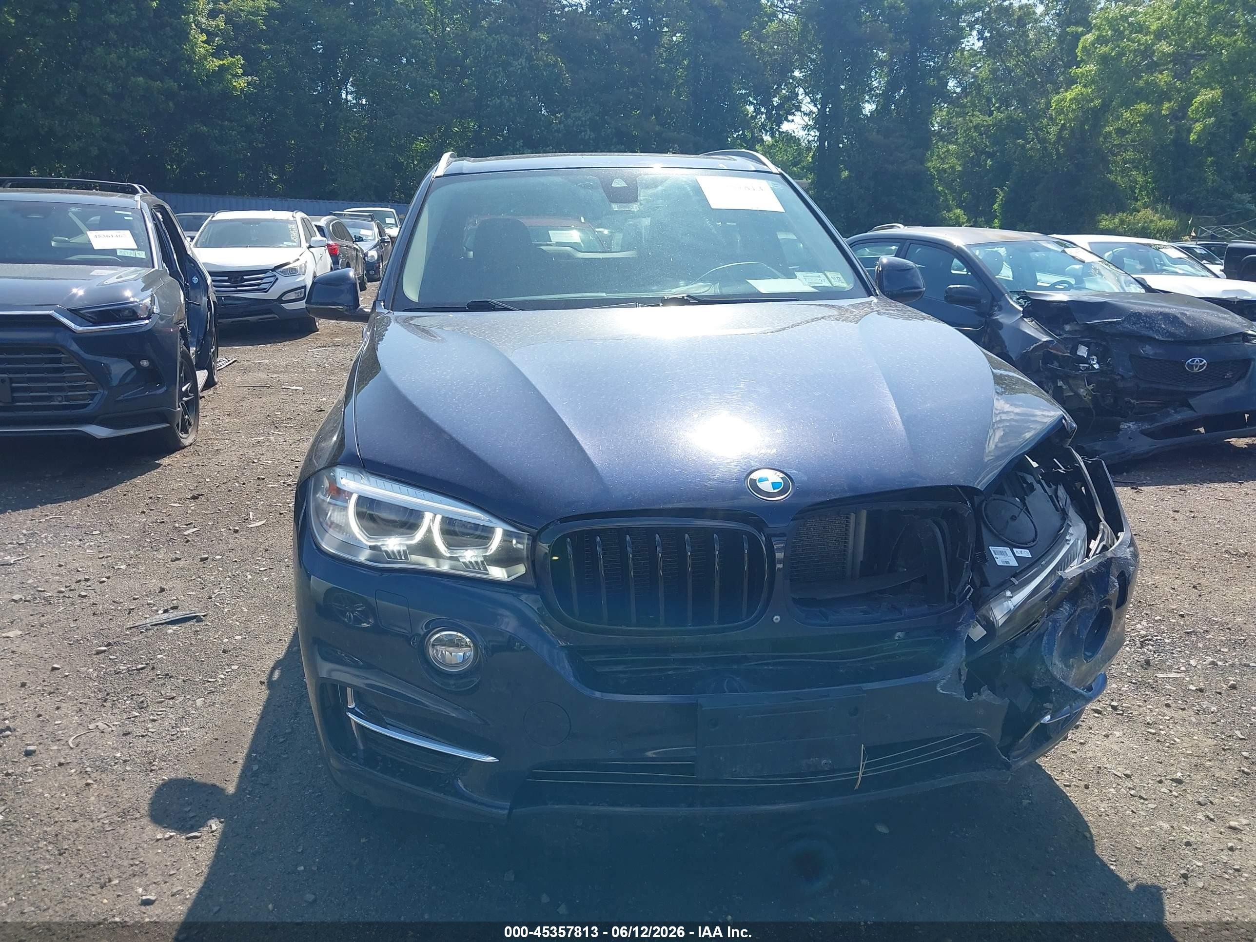 2015 Bmw X5 Xdrive35i Blue vin: 5UXKR0C59F0P05862