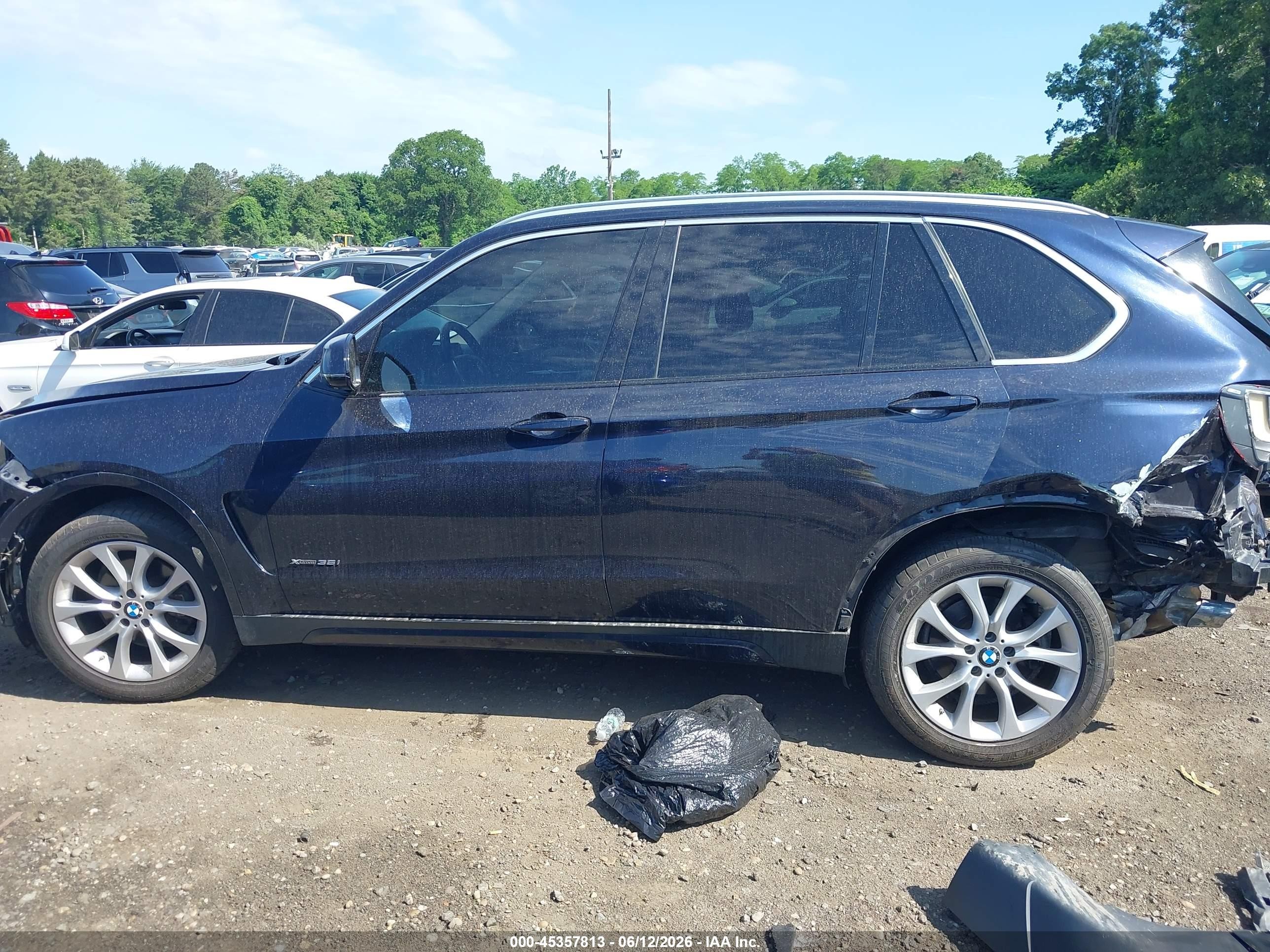 2015 Bmw X5 Xdrive35i Blue vin: 5UXKR0C59F0P05862