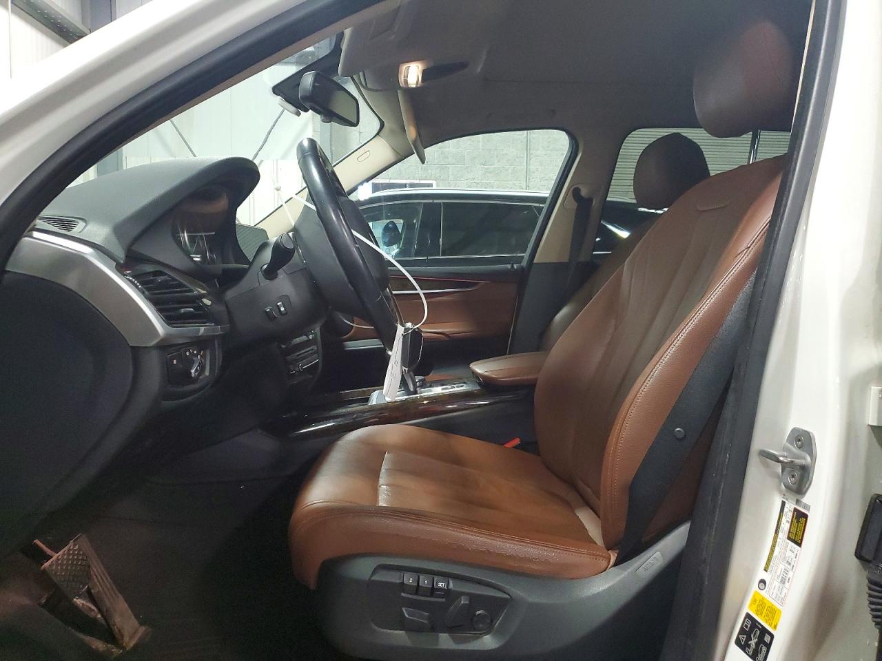 2015 Bmw X5 Xdrive35i White vin: 5UXKR0C59F0P06154