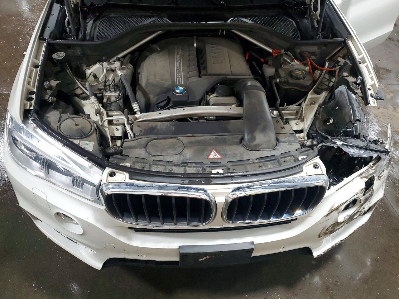 2015 Bmw X5 Xdrive35i White vin: 5UXKR0C59F0P06154