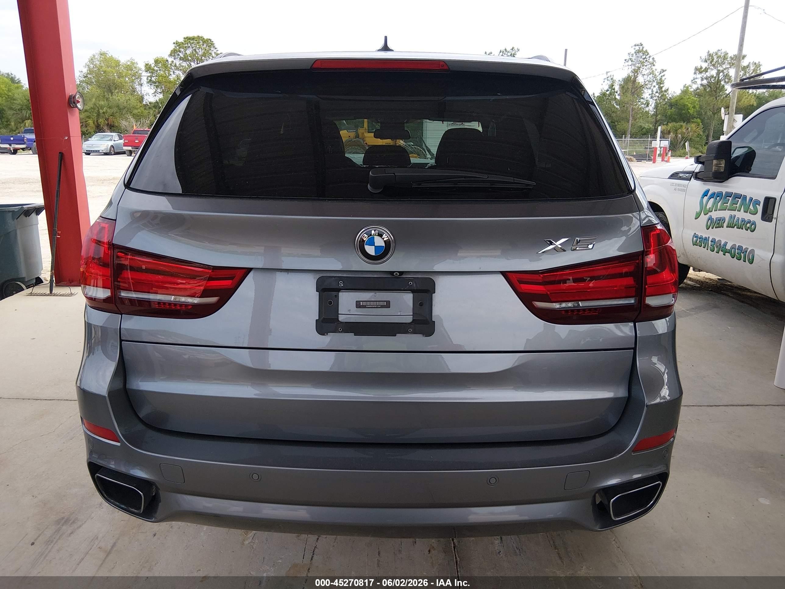 2015 Bmw X5 Xdrive35i Gray vin: 5UXKR0C59F0P11547