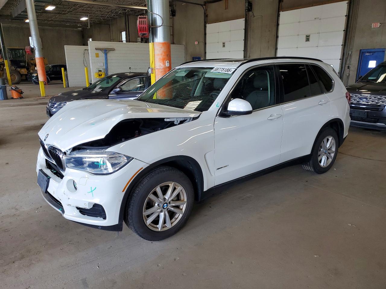 2015 Bmw X5 Xdrive35i White vin: 5UXKR0C59F0P14237