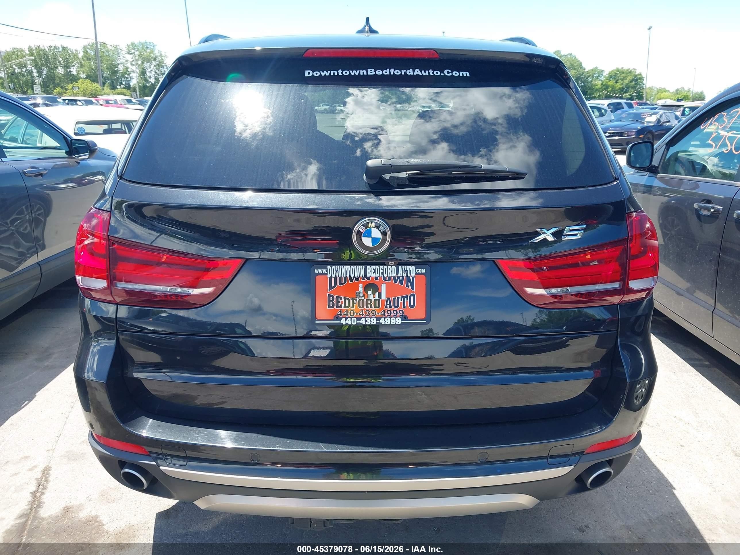 2015 Bmw X5 Xdrive35i Black vin: 5UXKR0C5XF0K57633