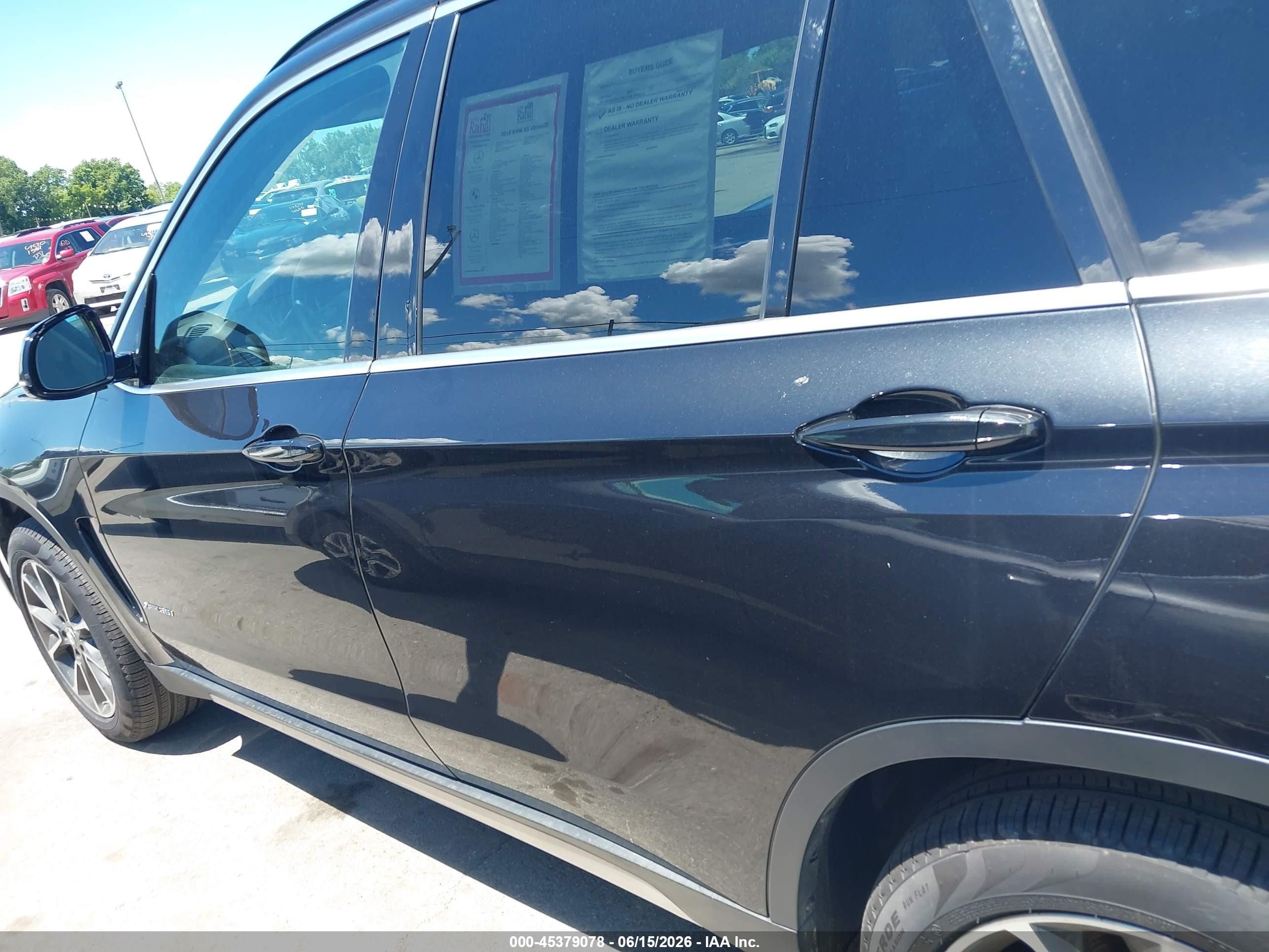 2015 Bmw X5 Xdrive35i Black vin: 5UXKR0C5XF0K57633