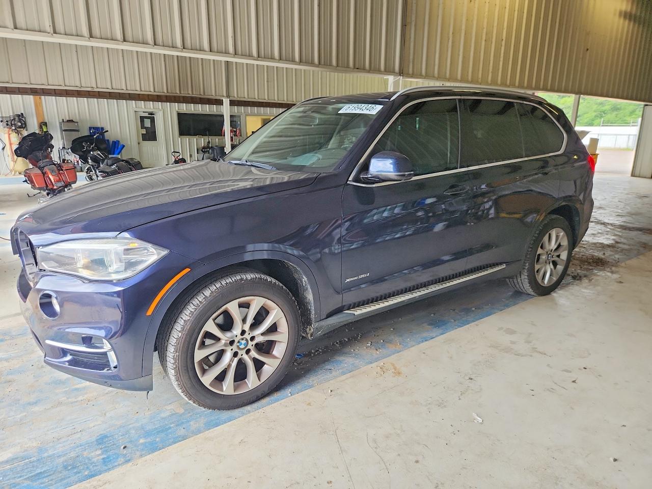 2015 Bmw X5 Xdrive35i Blue vin: 5UXKR0C5XF0K59883