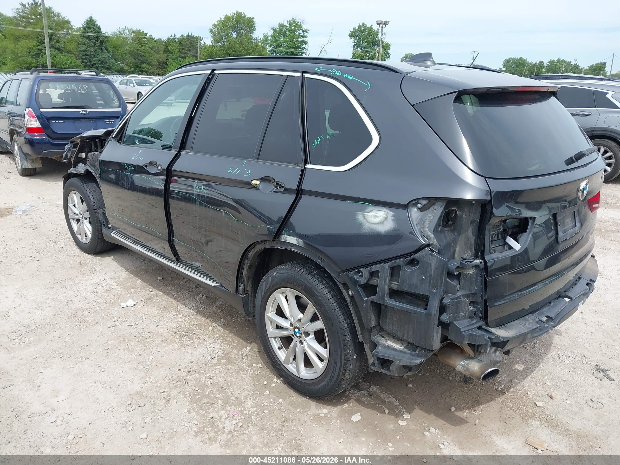 2015 Bmw X5 Xdrive35i Gray vin: 5UXKR0C5XF0K62783
