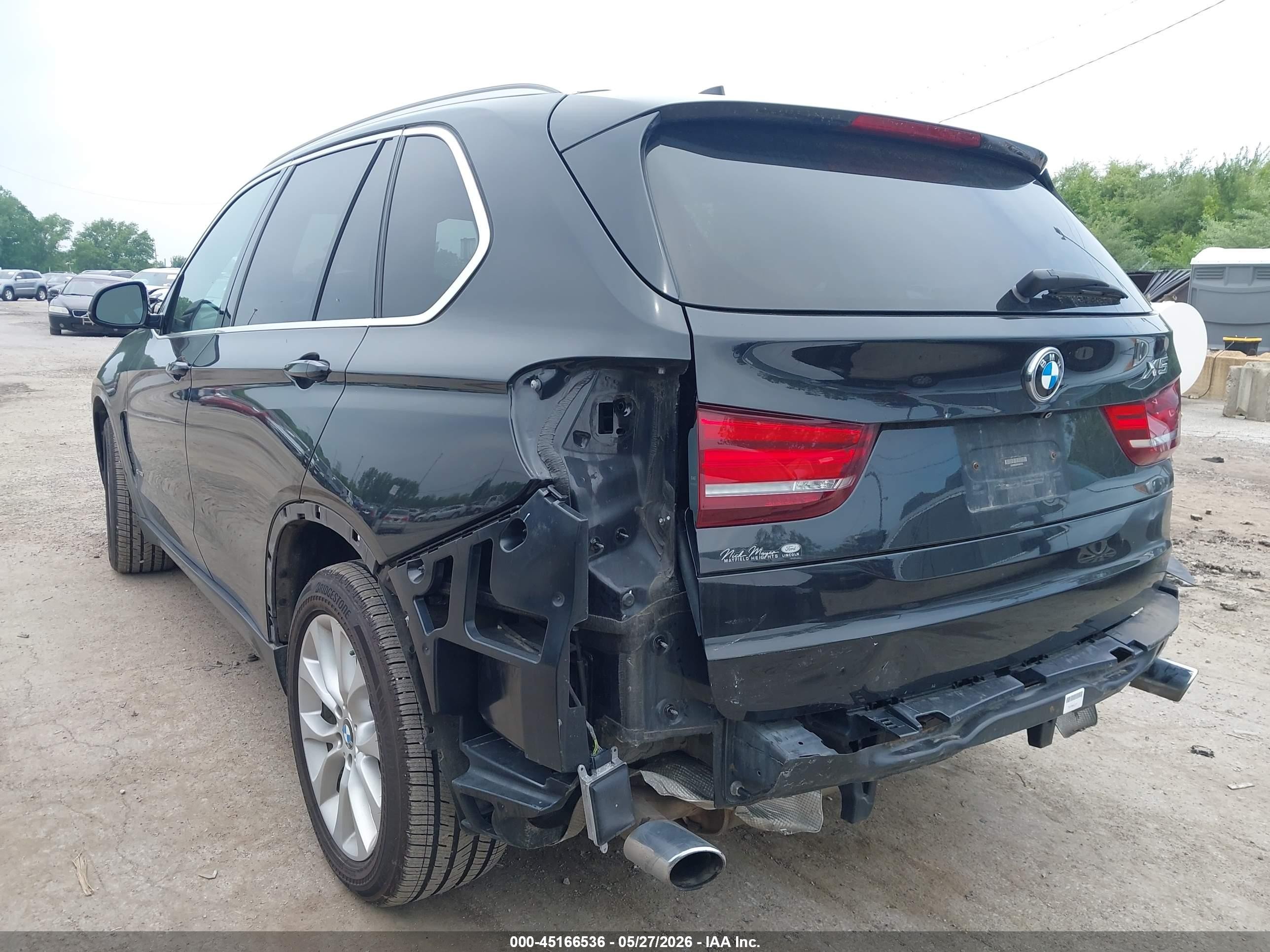2015 Bmw X5 Xdrive35i Black vin: 5UXKR0C5XF0K63125