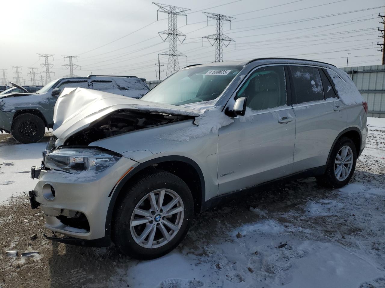 2015 Bmw X5 Xdrive35i Silver vin: 5UXKR0C5XF0K67448