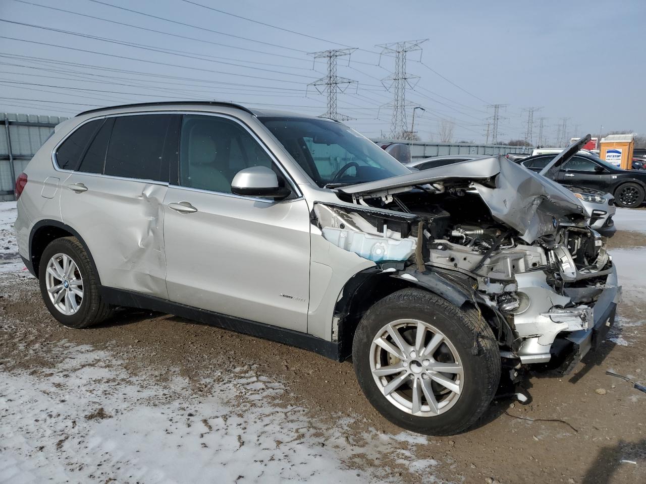 2015 Bmw X5 Xdrive35i Silver vin: 5UXKR0C5XF0K67448