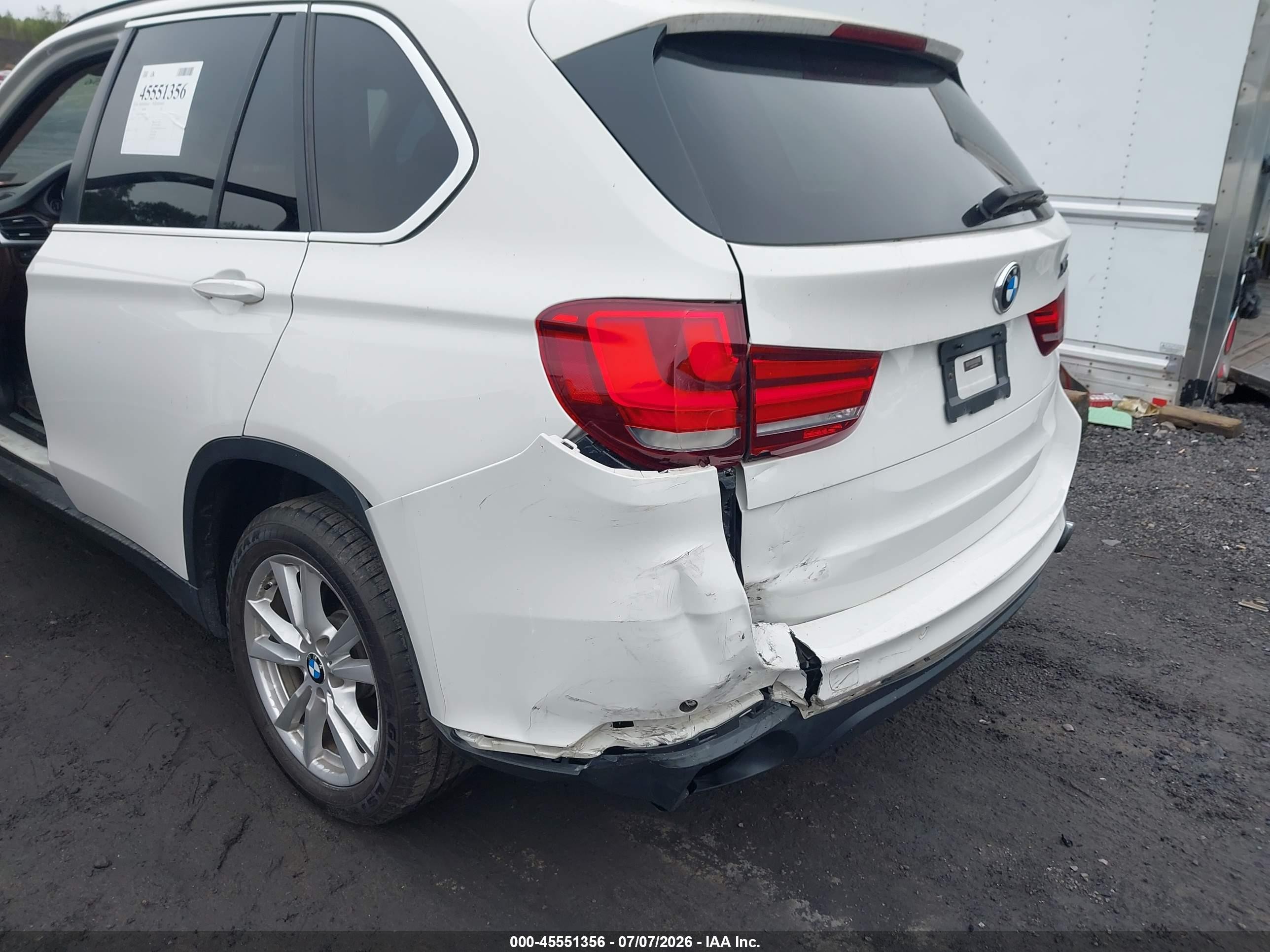 2015 Bmw X5 Xdrive35i White vin: 5UXKR0C5XF0P00783