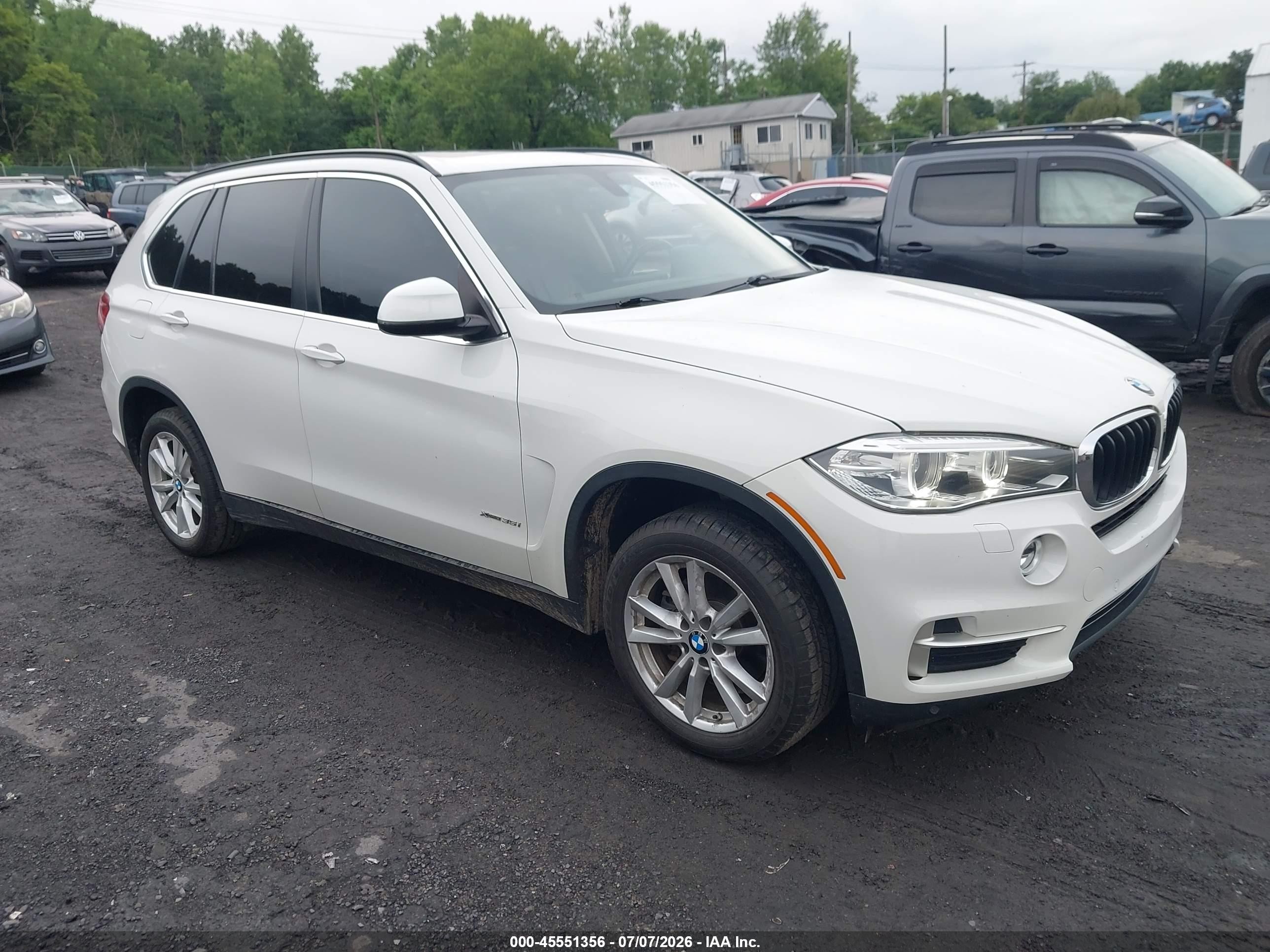 2015 Bmw X5 Xdrive35i White vin: 5UXKR0C5XF0P00783