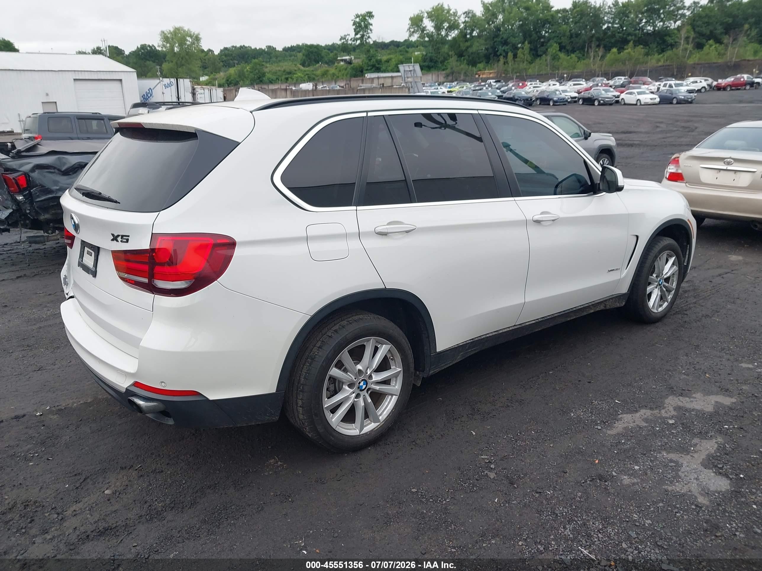 2015 Bmw X5 Xdrive35i White vin: 5UXKR0C5XF0P00783