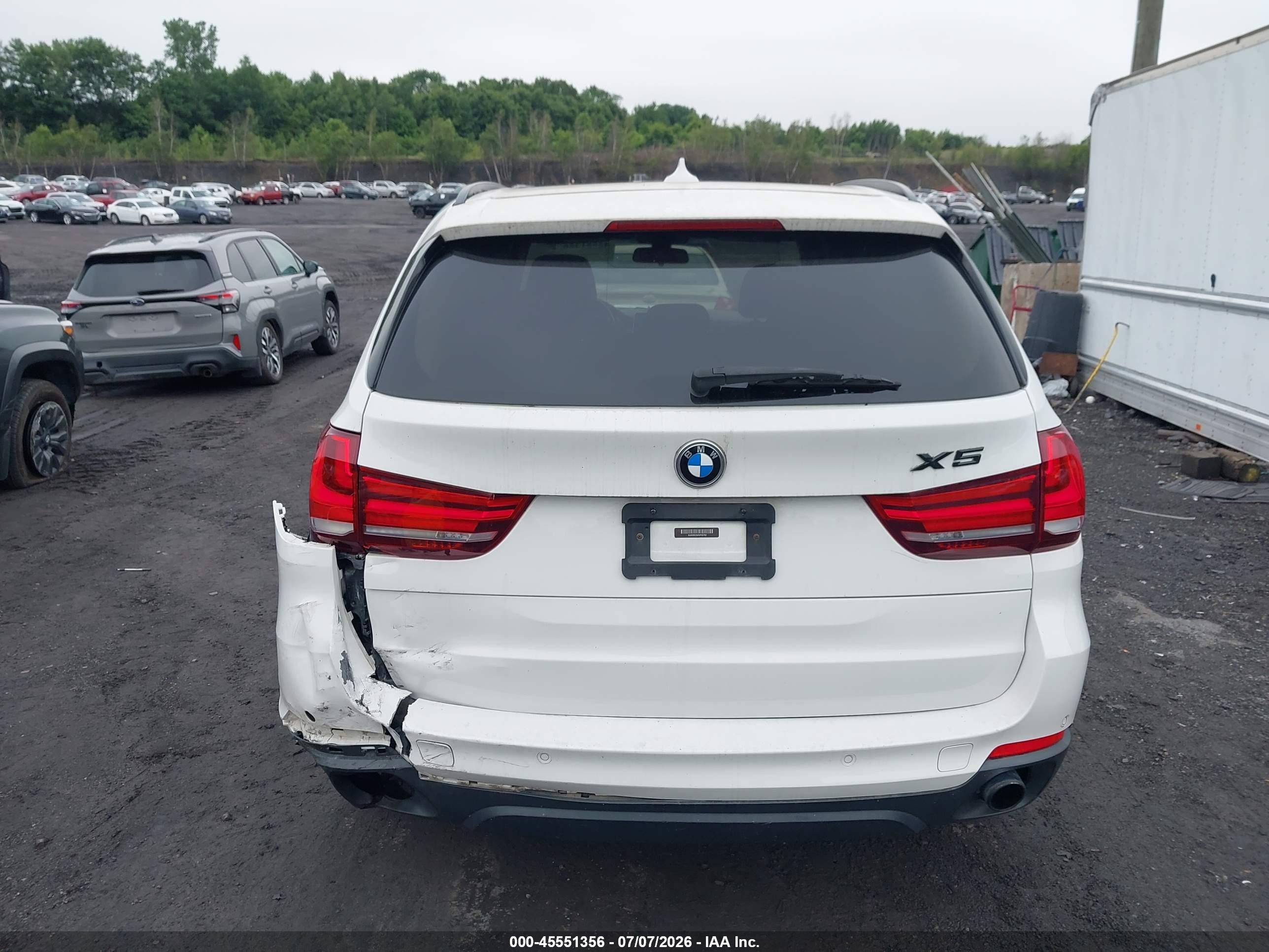 2015 Bmw X5 Xdrive35i White vin: 5UXKR0C5XF0P00783