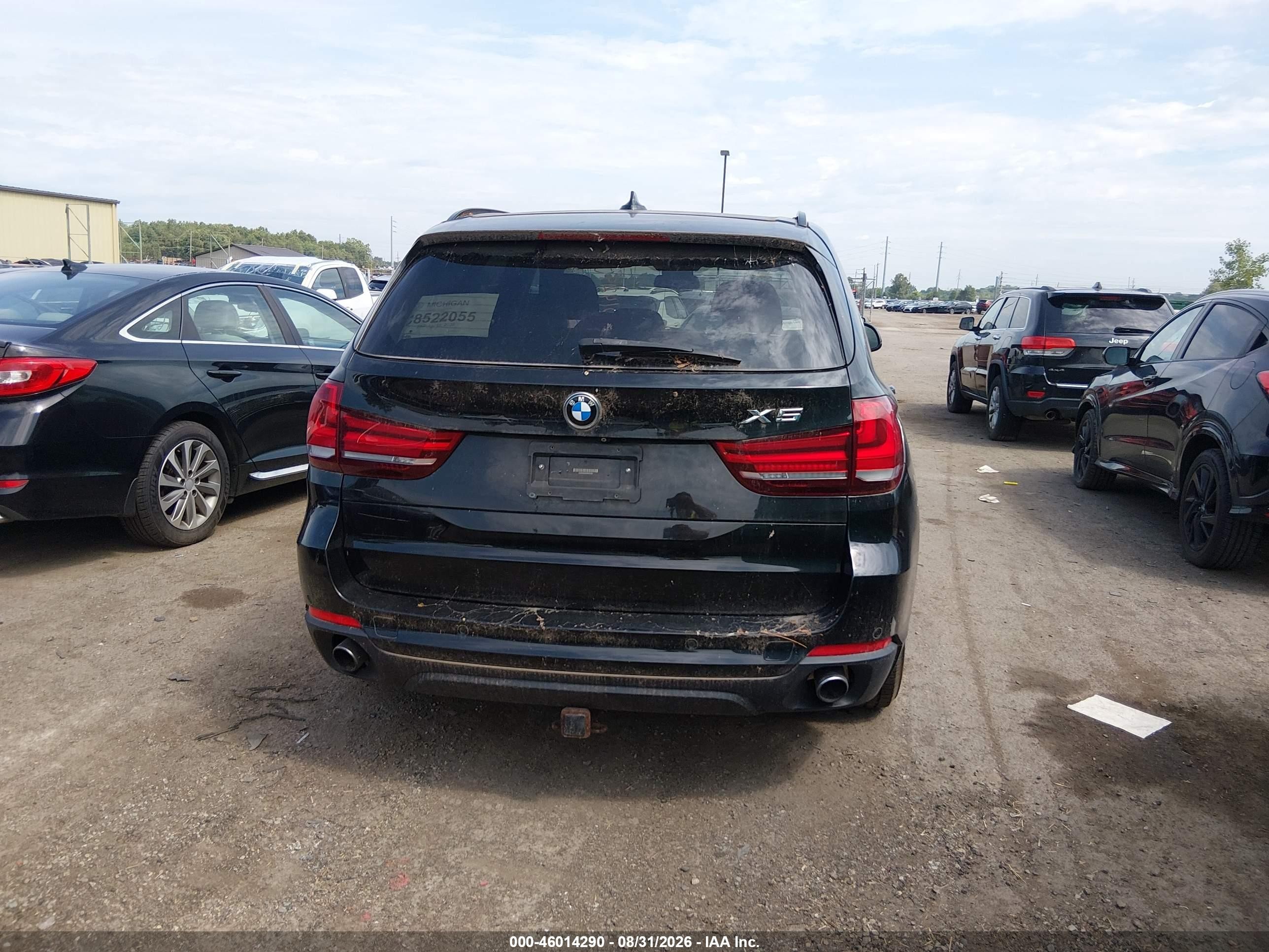 2015 Bmw X5 Xdrive35i Black vin: 5UXKR0C5XF0P01593