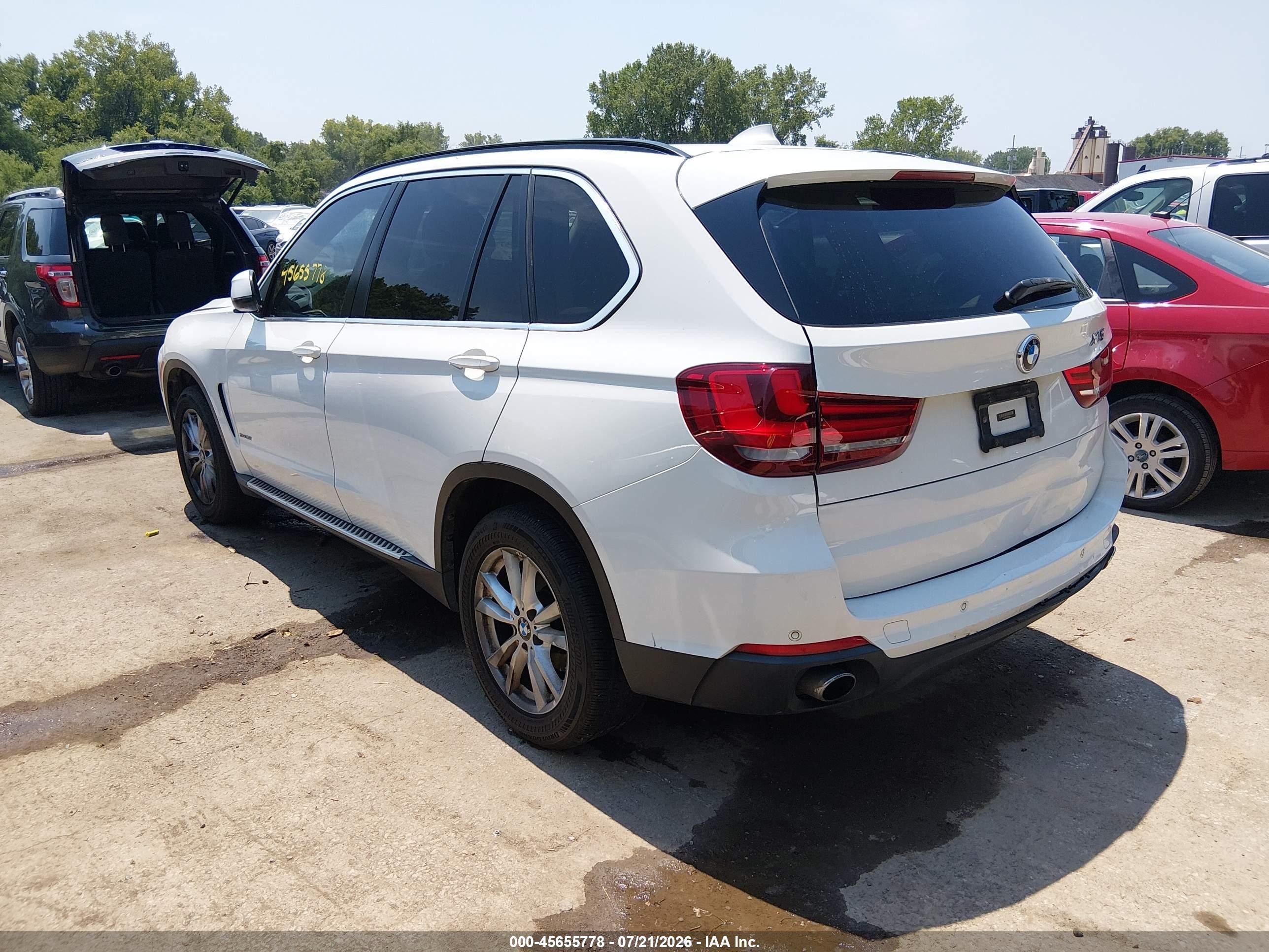 2015 Bmw X5 Xdrive35i White vin: 5UXKR0C5XF0P06275