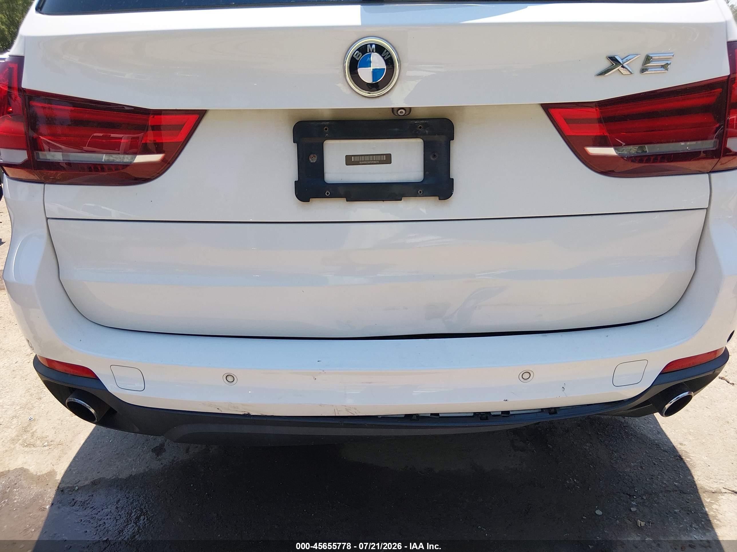 2015 Bmw X5 Xdrive35i White vin: 5UXKR0C5XF0P06275