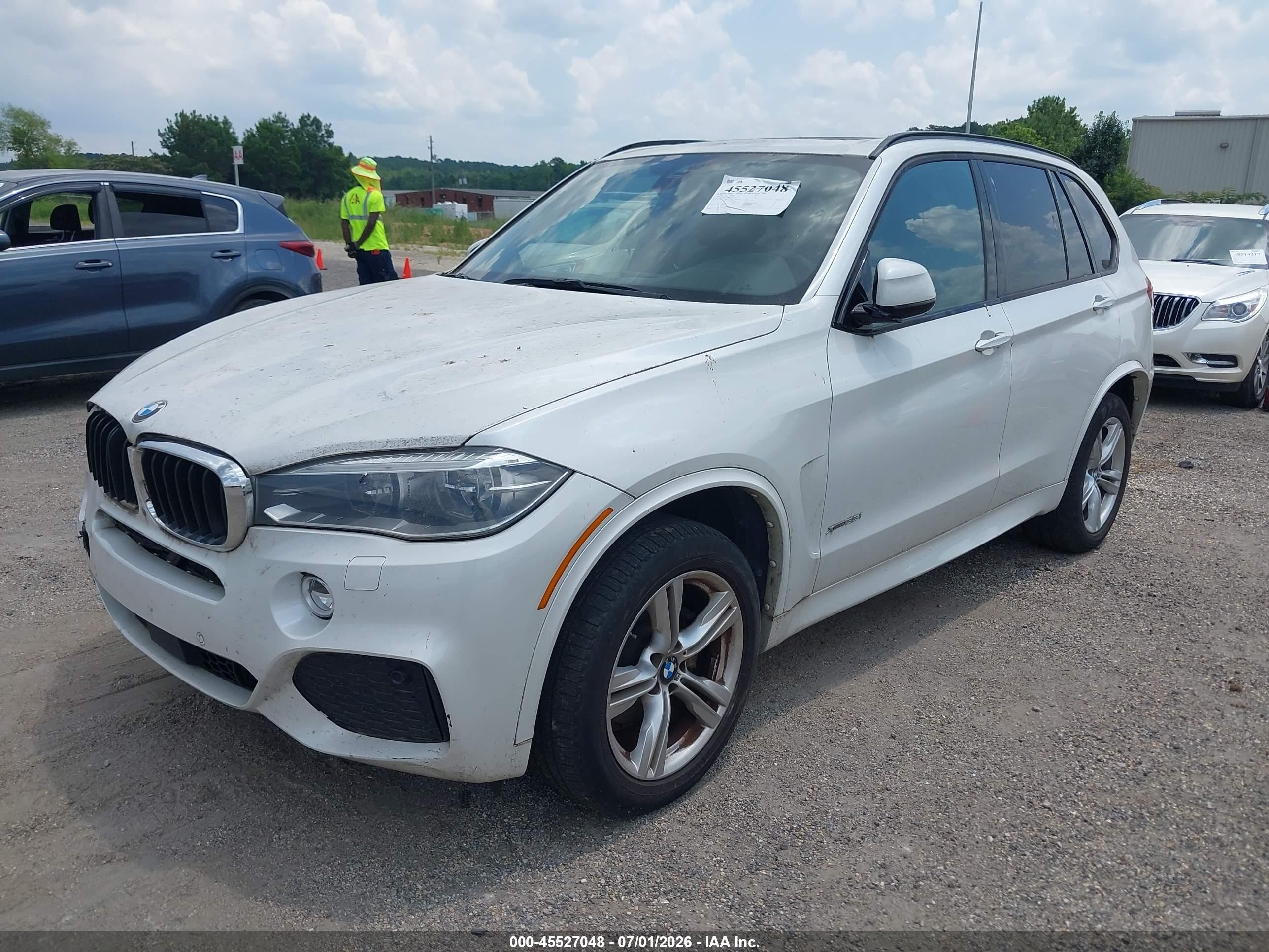 2015 Bmw X5 Xdrive35i White vin: 5UXKR0C5XF0P11587