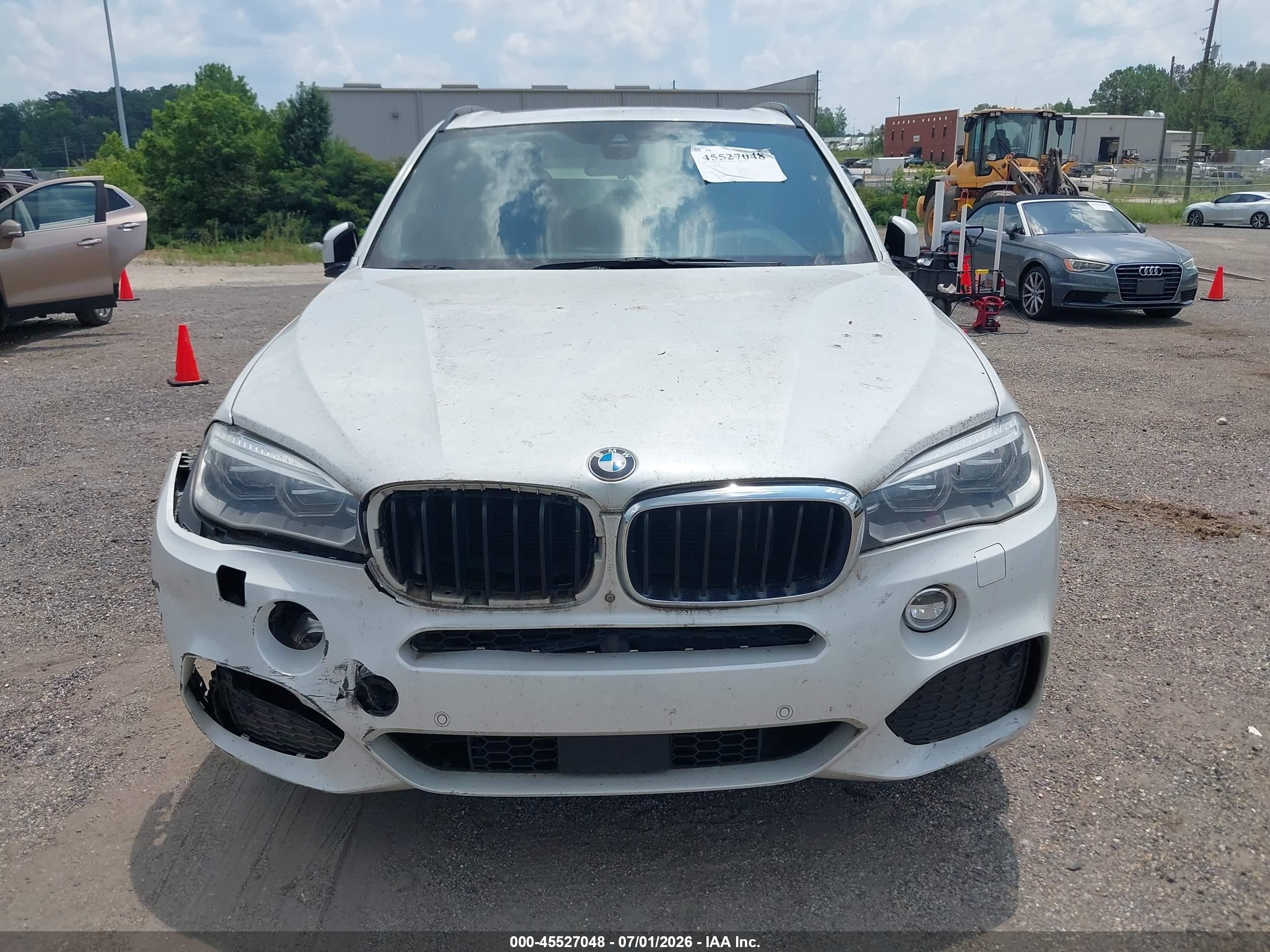 2015 Bmw X5 Xdrive35i White vin: 5UXKR0C5XF0P11587