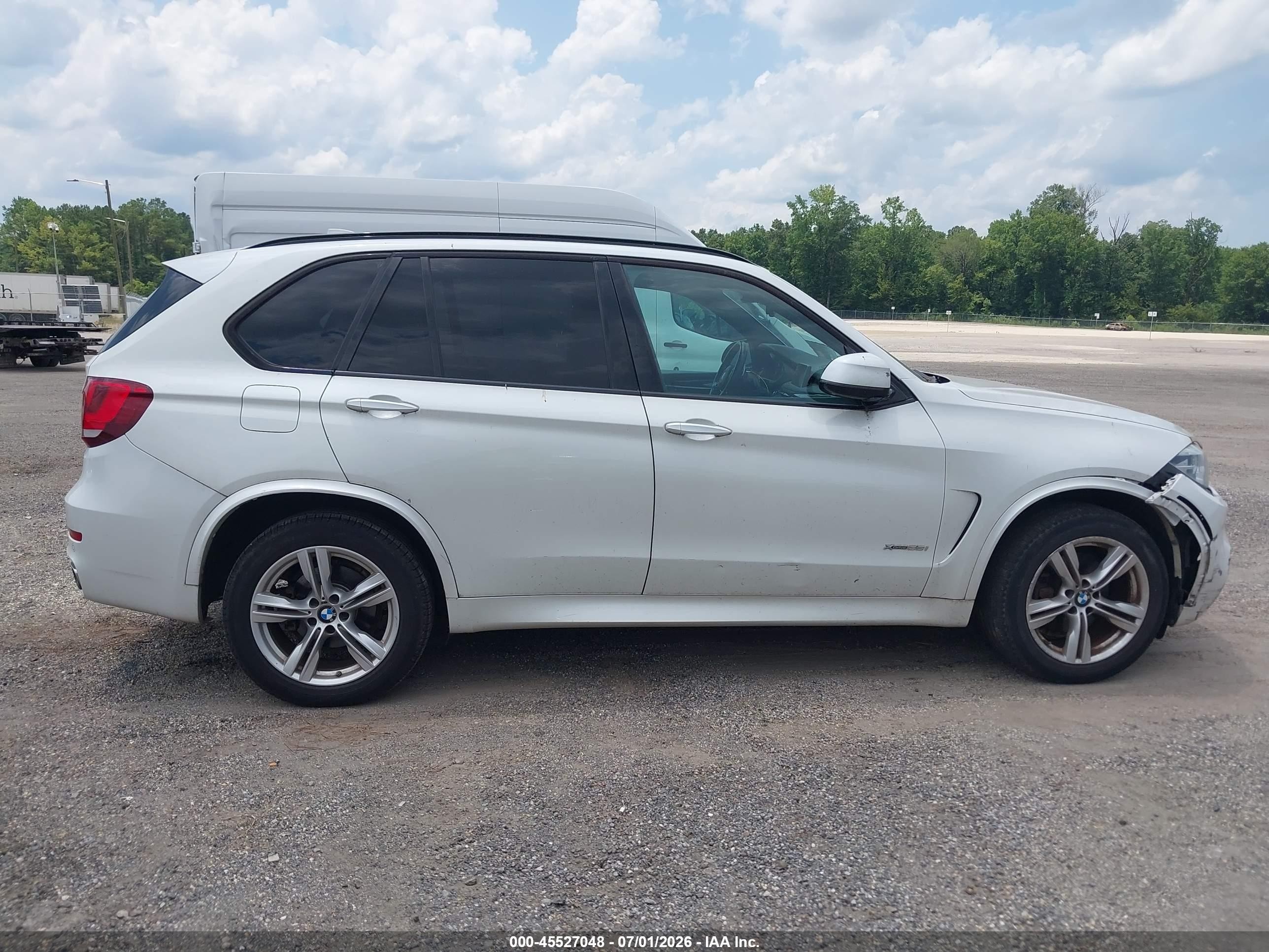 2015 Bmw X5 Xdrive35i White vin: 5UXKR0C5XF0P11587