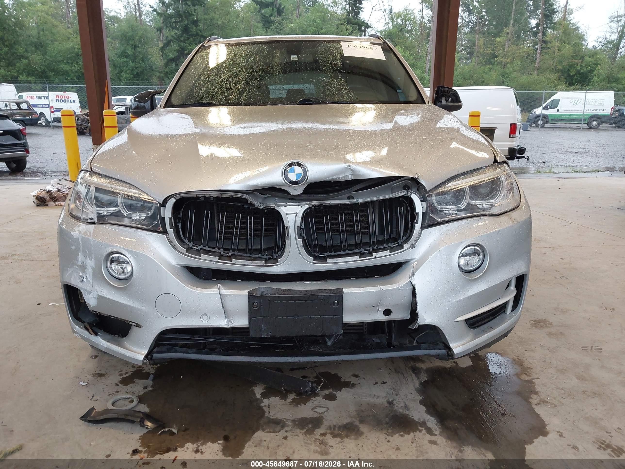 2016 Bmw X5 Xdrive35i Silver vin: 5UXKR0C5XG0P29833
