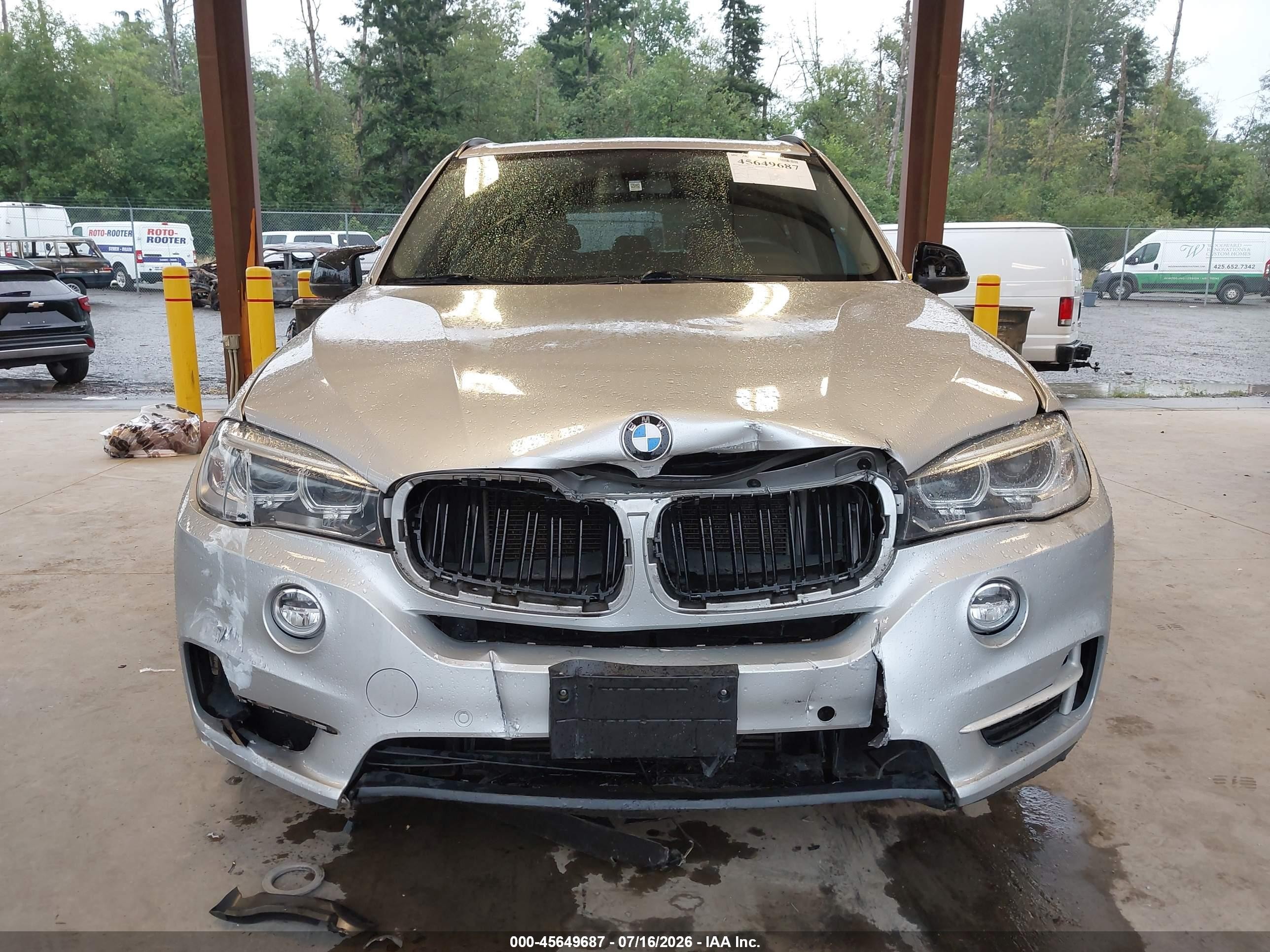 2016 Bmw X5 Xdrive35i Silver vin: 5UXKR0C5XG0P29833