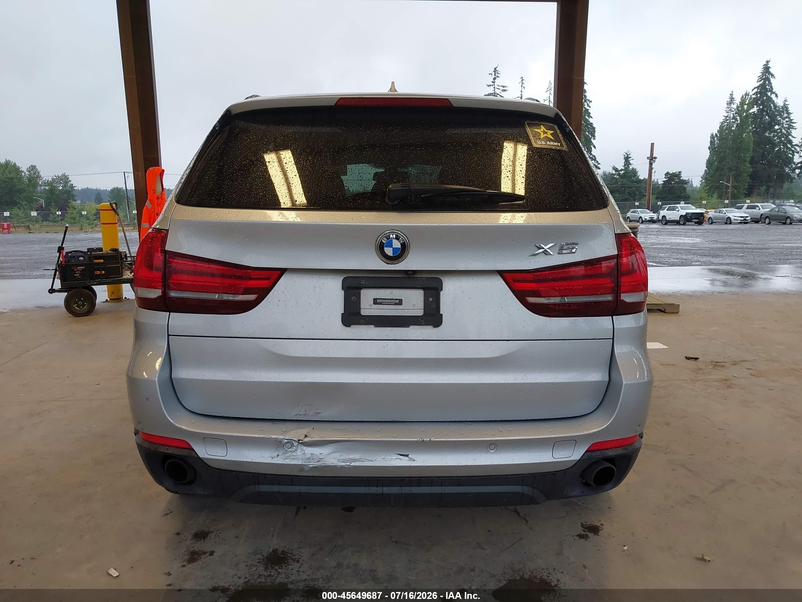 2016 Bmw X5 Xdrive35i Silver vin: 5UXKR0C5XG0P29833