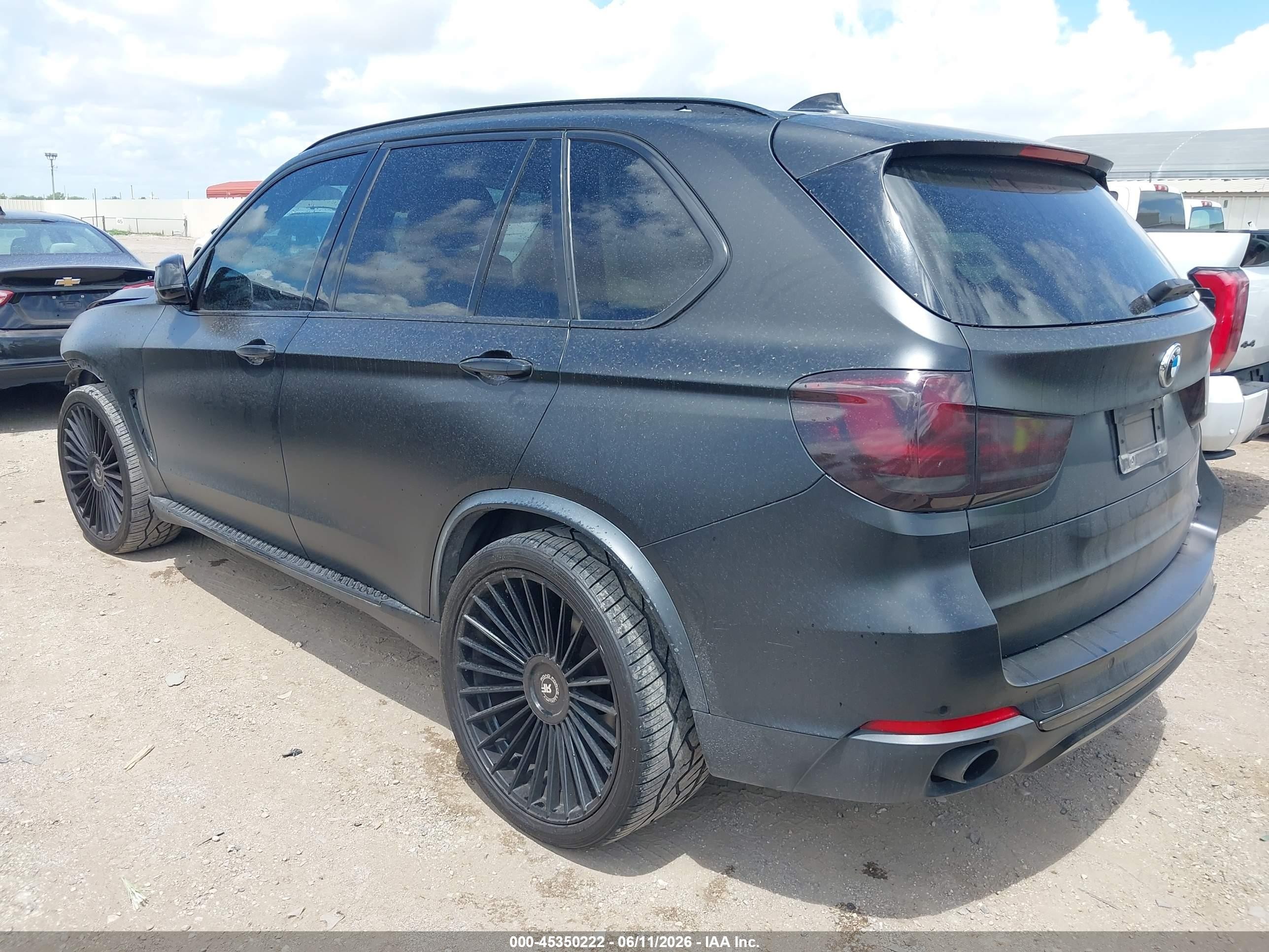 2015 Bmw X5 Sdrive35i Black vin: 5UXKR2C50F0H35637