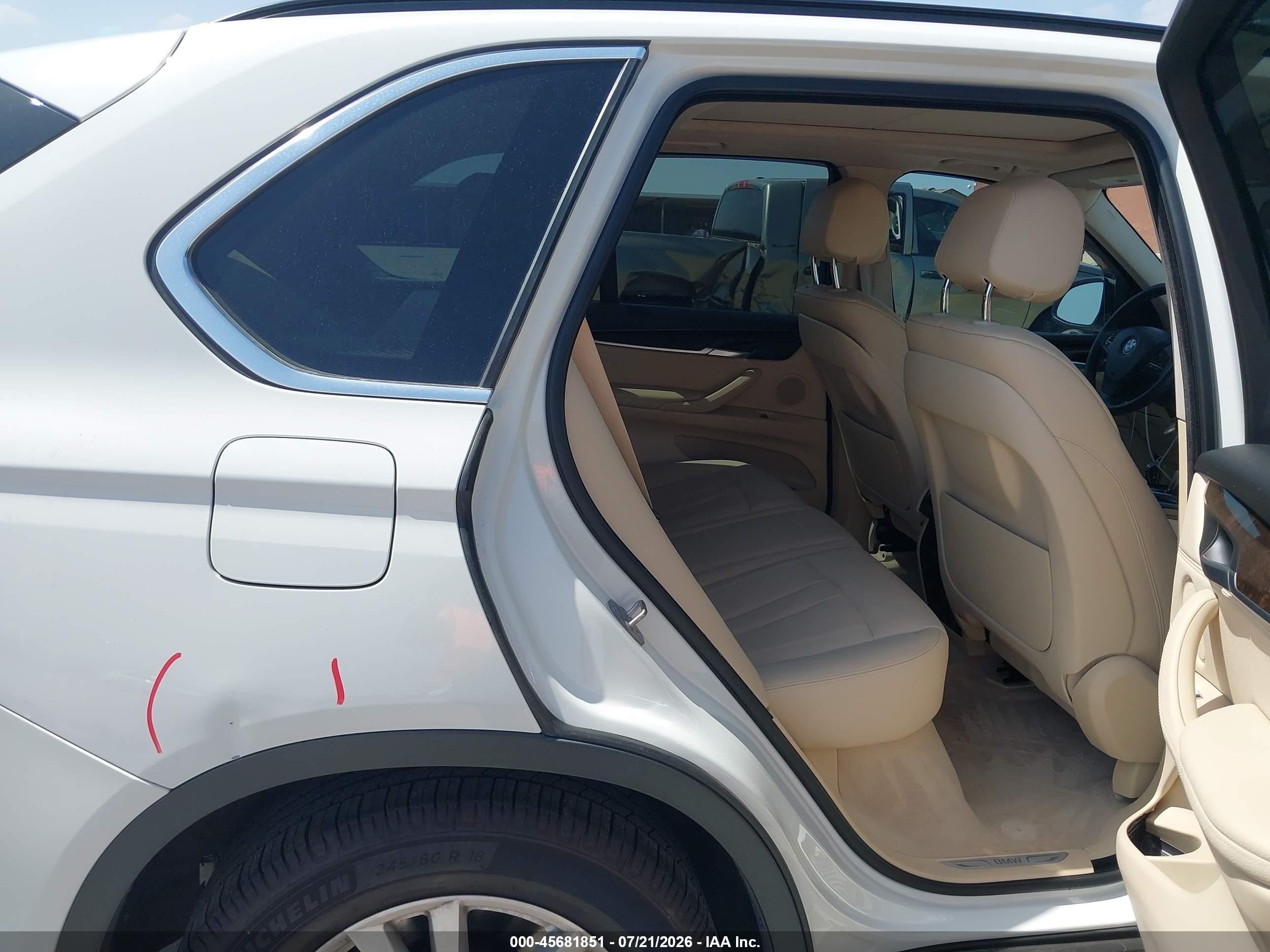 2014 Bmw X5 Sdrive35i White vin: 5UXKR2C51E0C00699