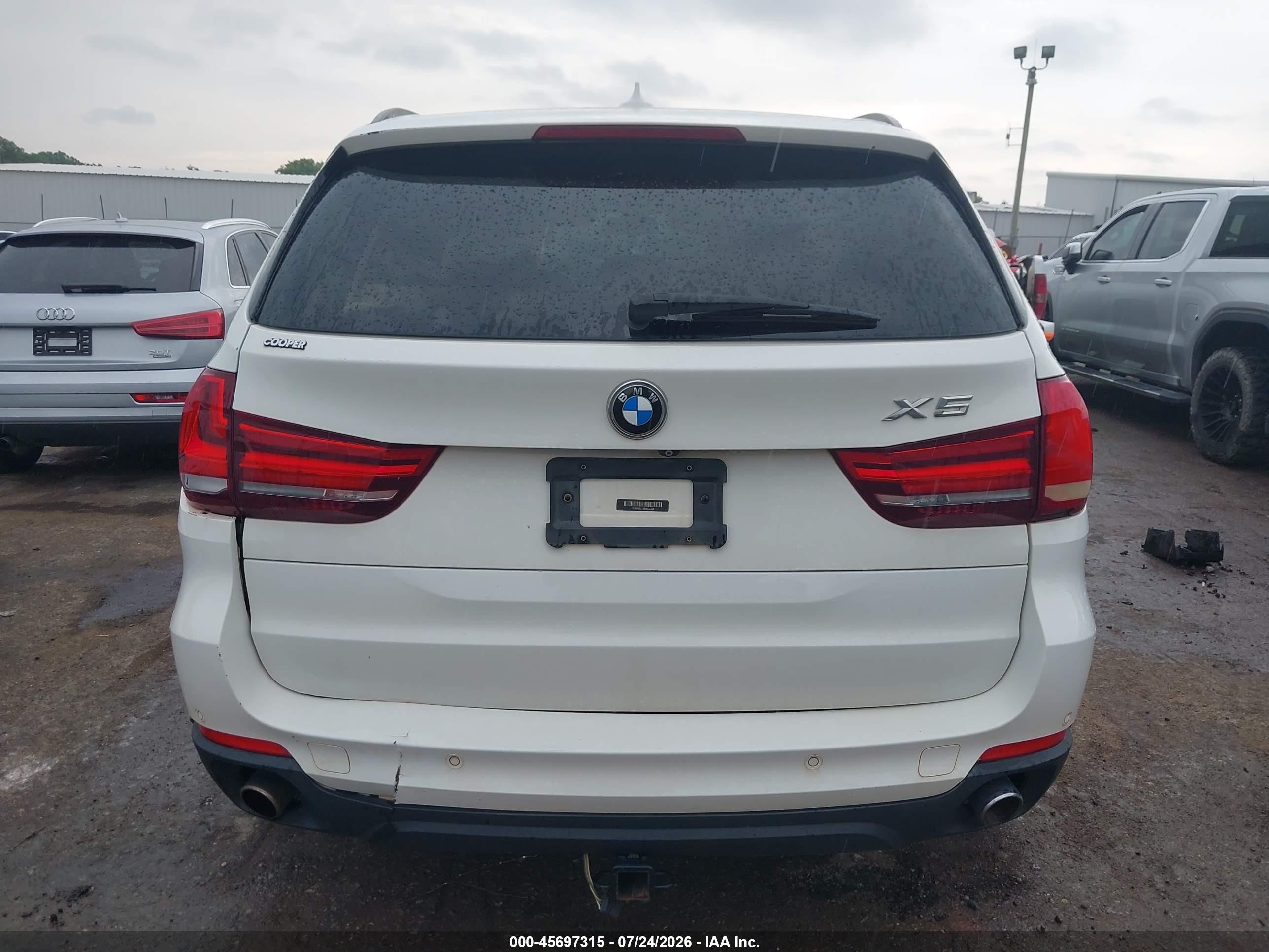 2014 Bmw X5 Sdrive35i White vin: 5UXKR2C51E0H34236