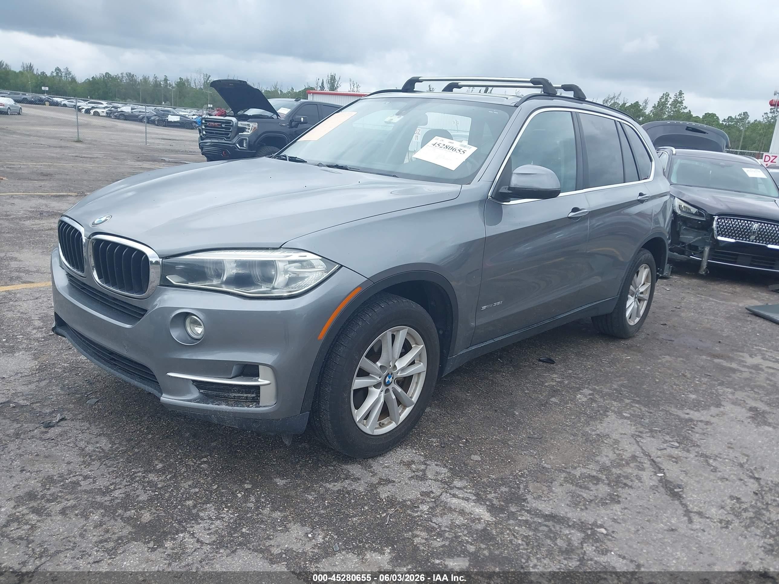 2015 Bmw X5 Sdrive35i Серый vin: 5UXKR2C51F0H40300