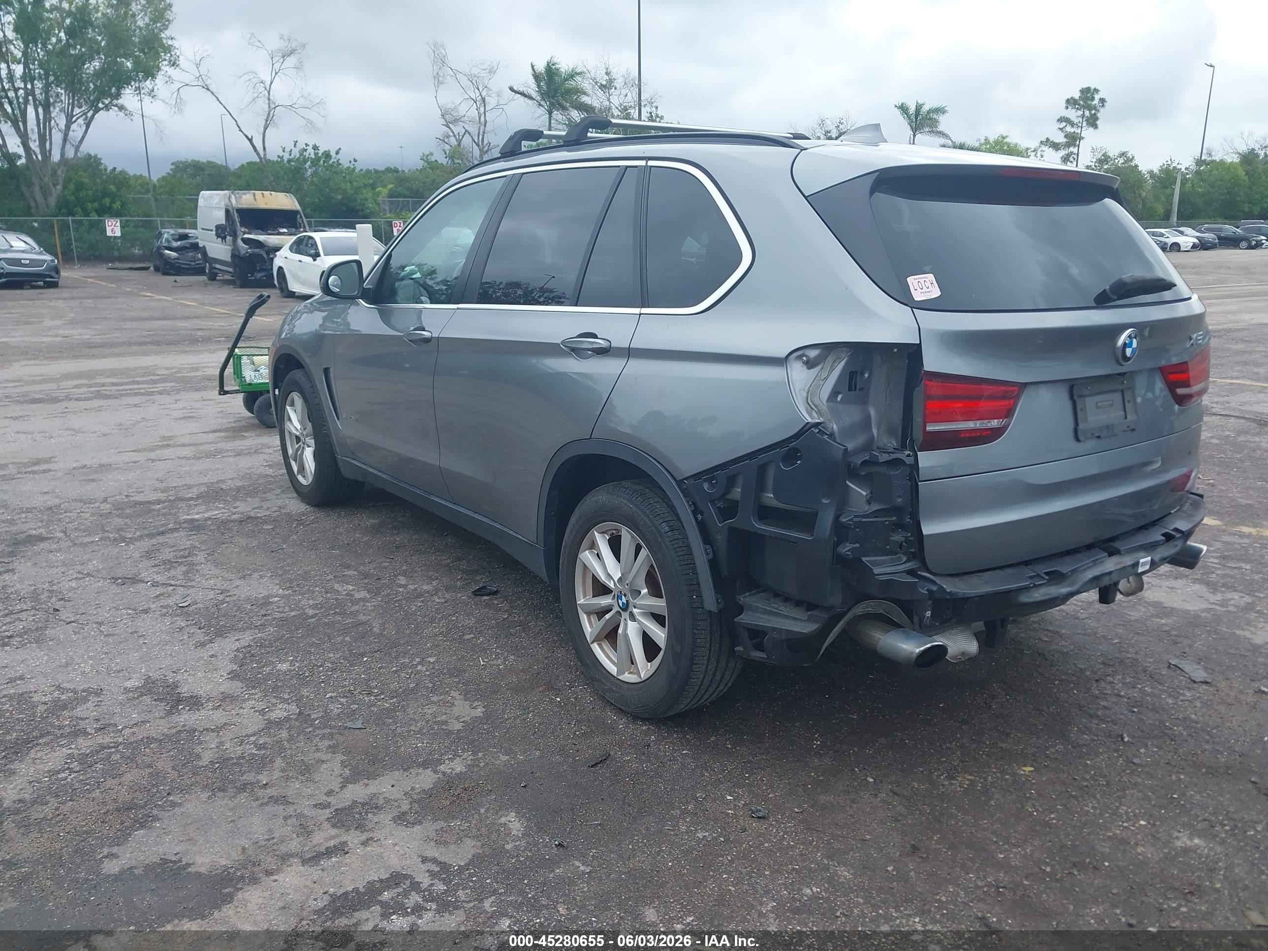 2015 Bmw X5 Sdrive35i Серый vin: 5UXKR2C51F0H40300