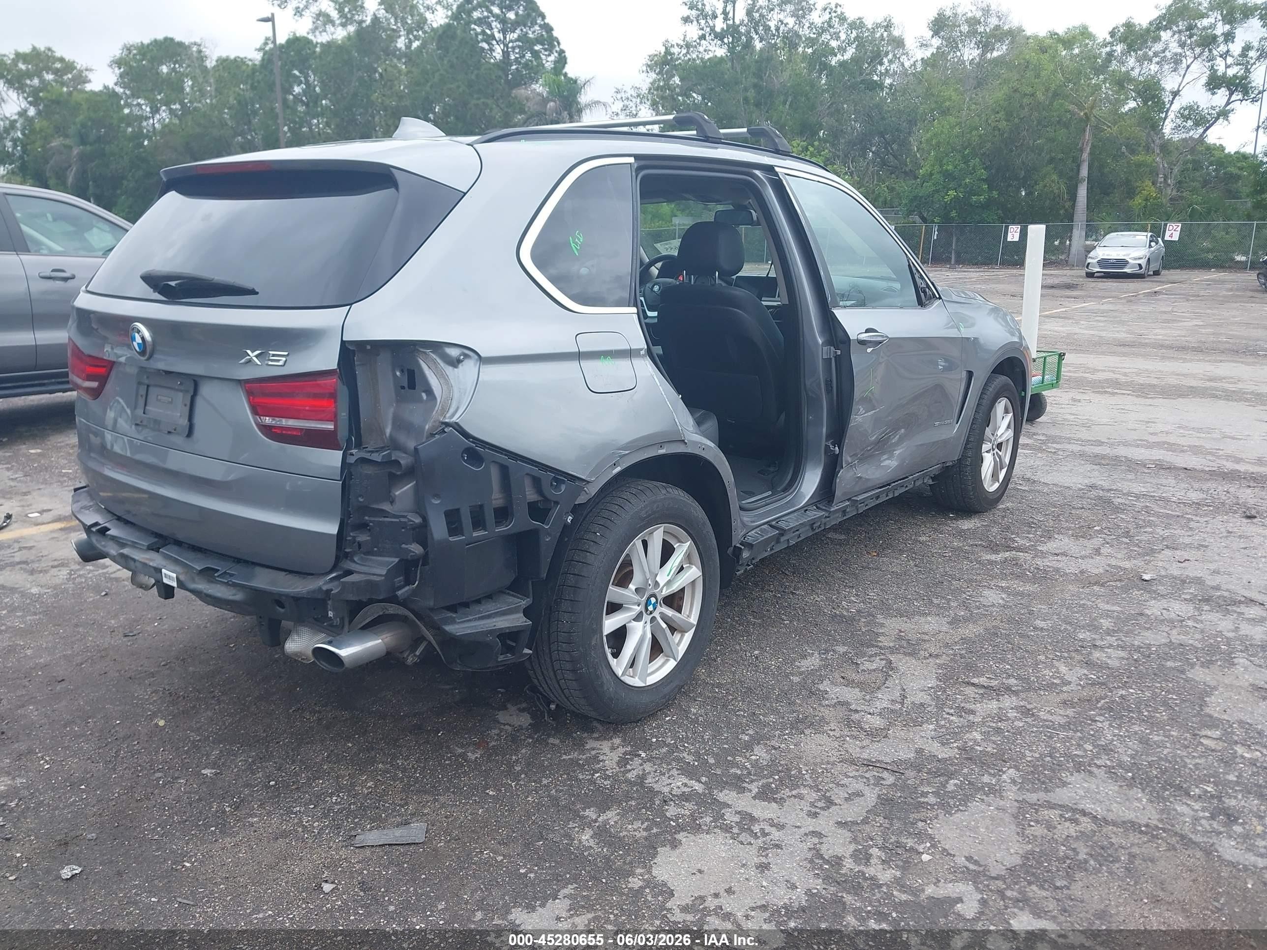 2015 Bmw X5 Sdrive35i Серый vin: 5UXKR2C51F0H40300