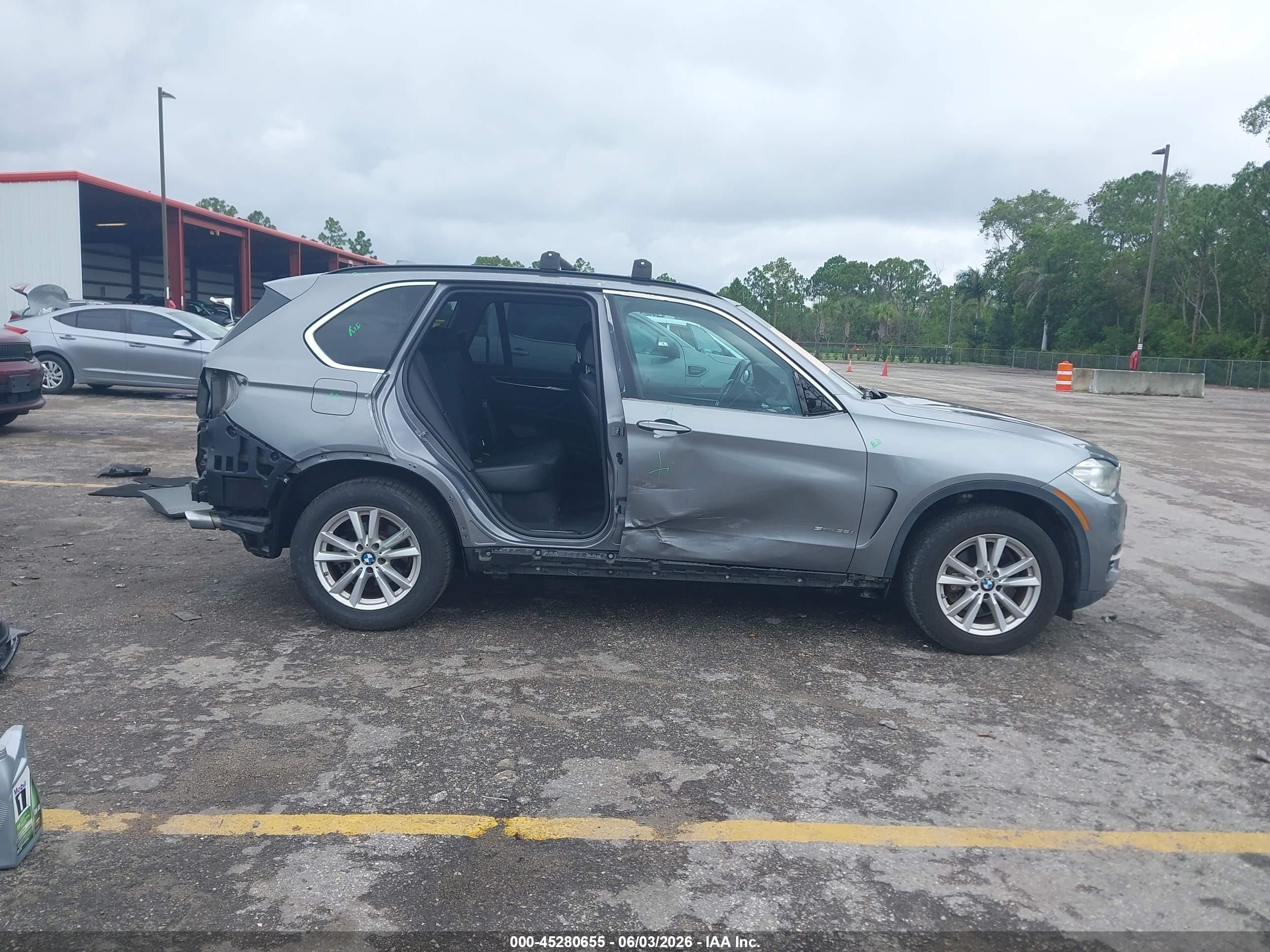 2015 Bmw X5 Sdrive35i Серый vin: 5UXKR2C51F0H40300