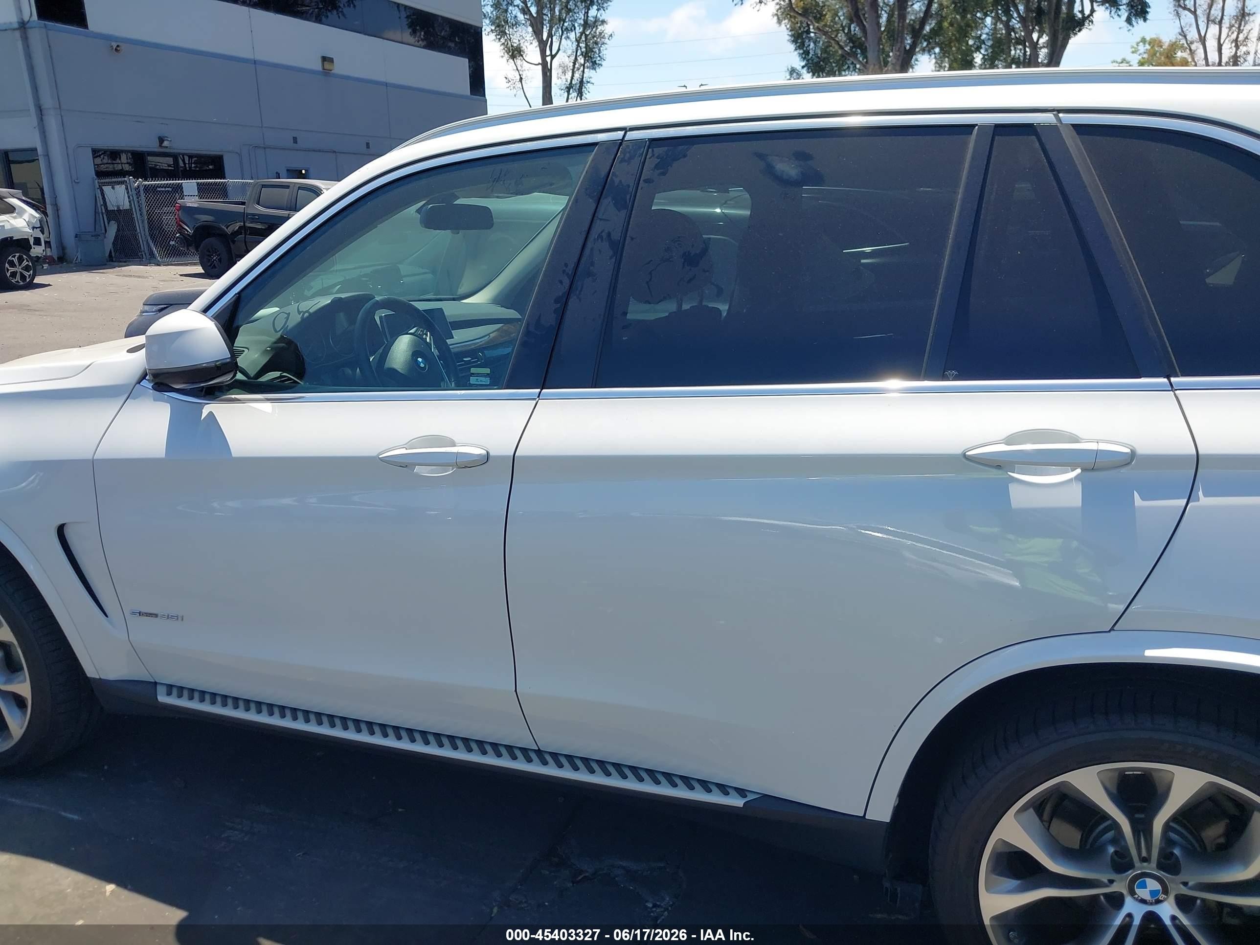 2015 Bmw X5 Sdrive35i White vin: 5UXKR2C51F0H40961