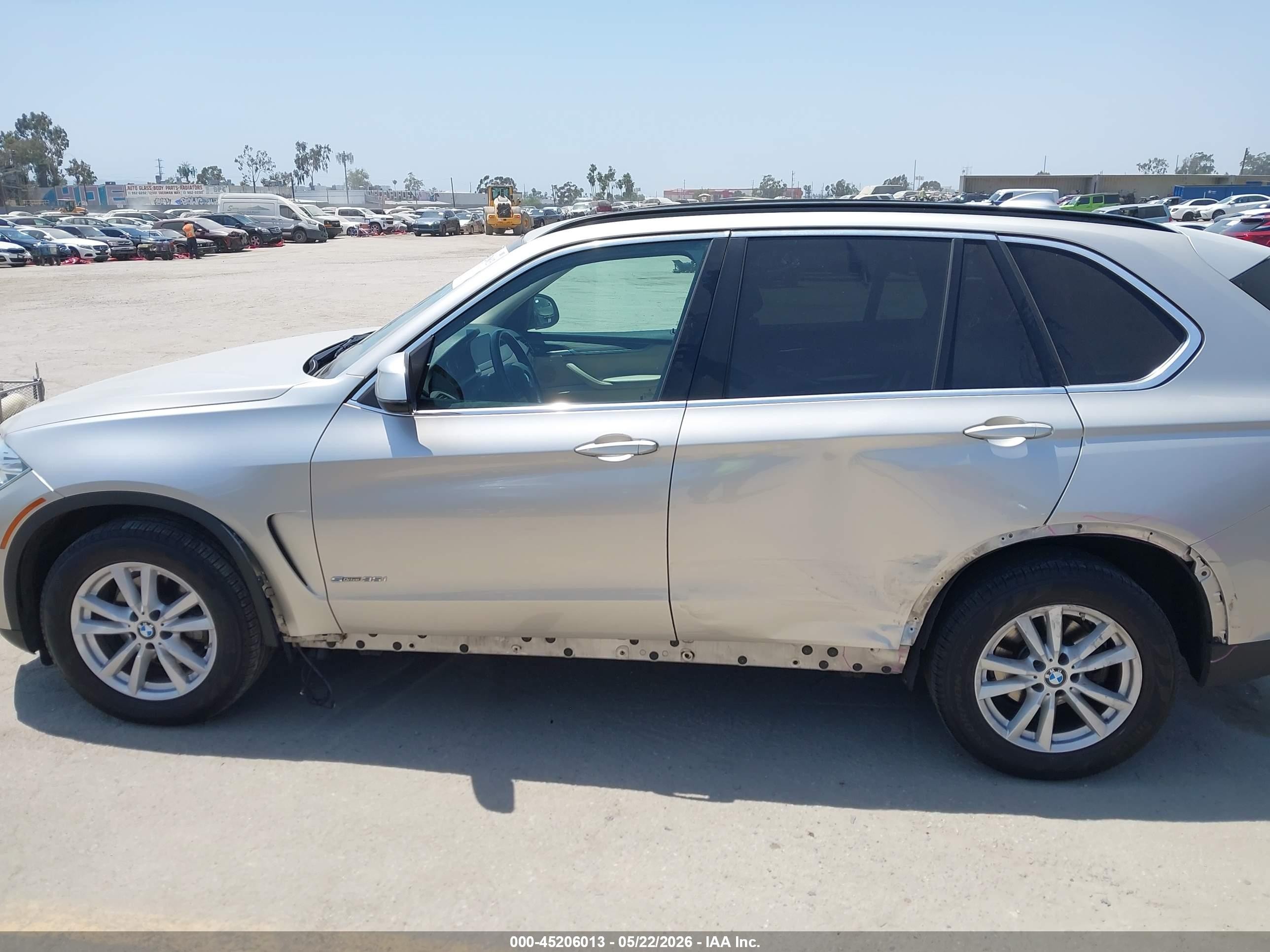 2015 Bmw X5 Sdrive35i Silver vin: 5UXKR2C52F0H38801