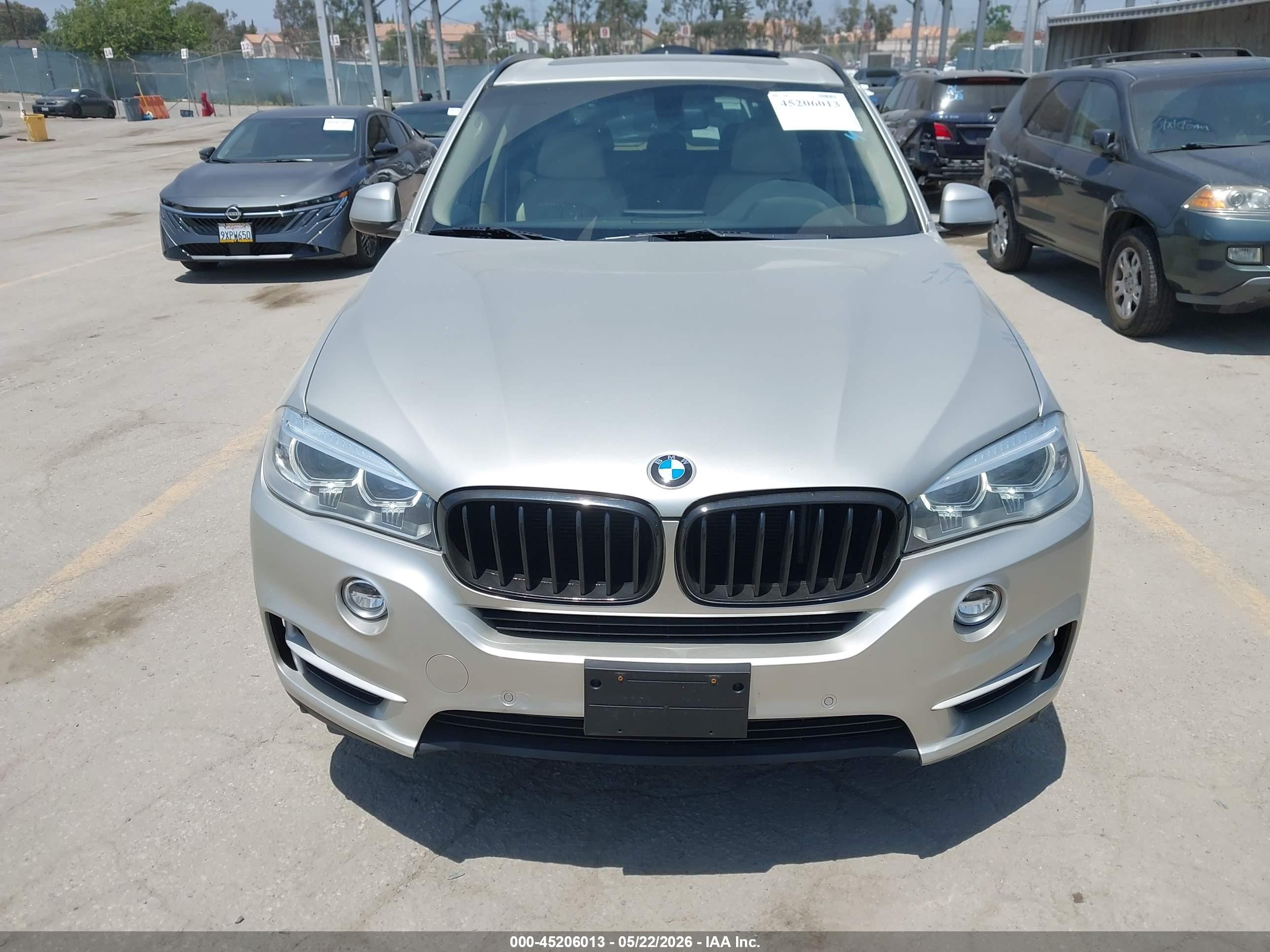 2015 Bmw X5 Sdrive35i Silver vin: 5UXKR2C52F0H38801