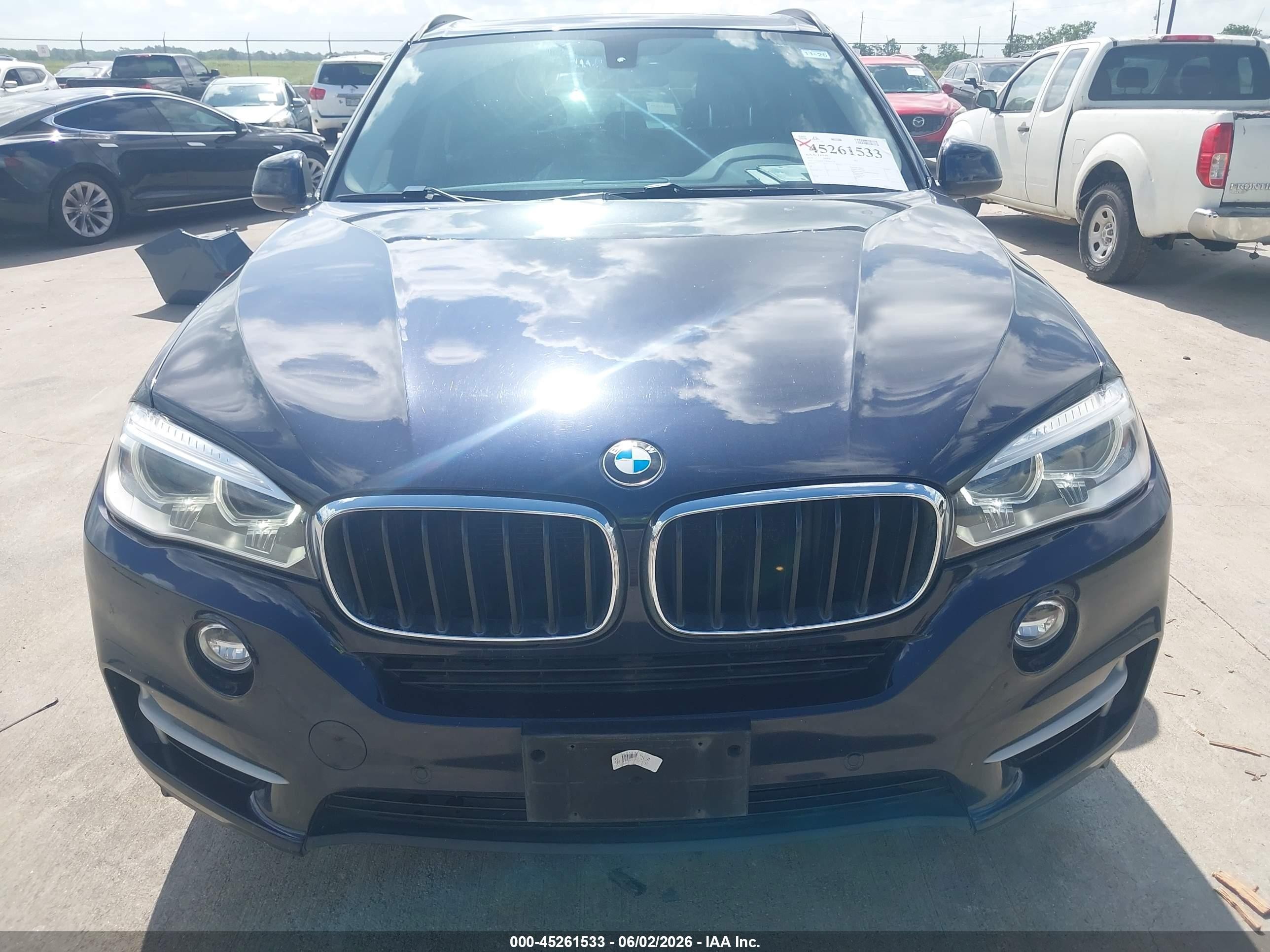 2015 Bmw X5 Sdrive35i Blue vin: 5UXKR2C53F0H36118