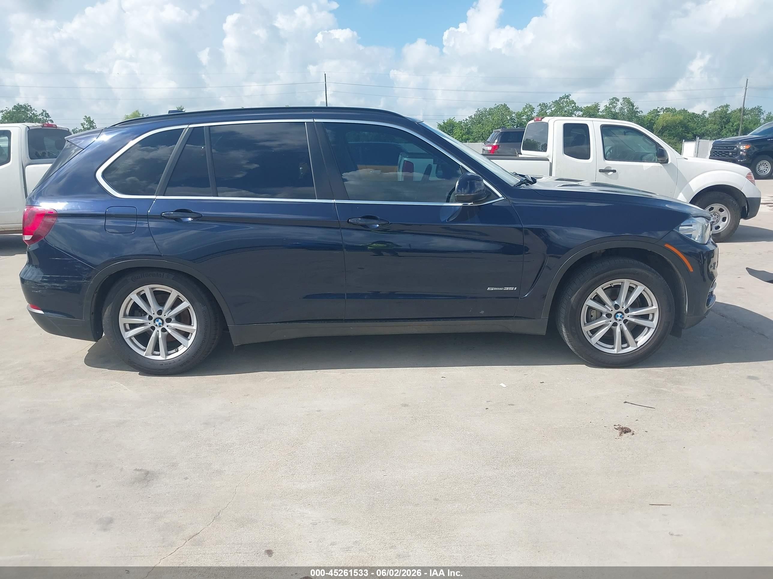 2015 Bmw X5 Sdrive35i Blue vin: 5UXKR2C53F0H36118
