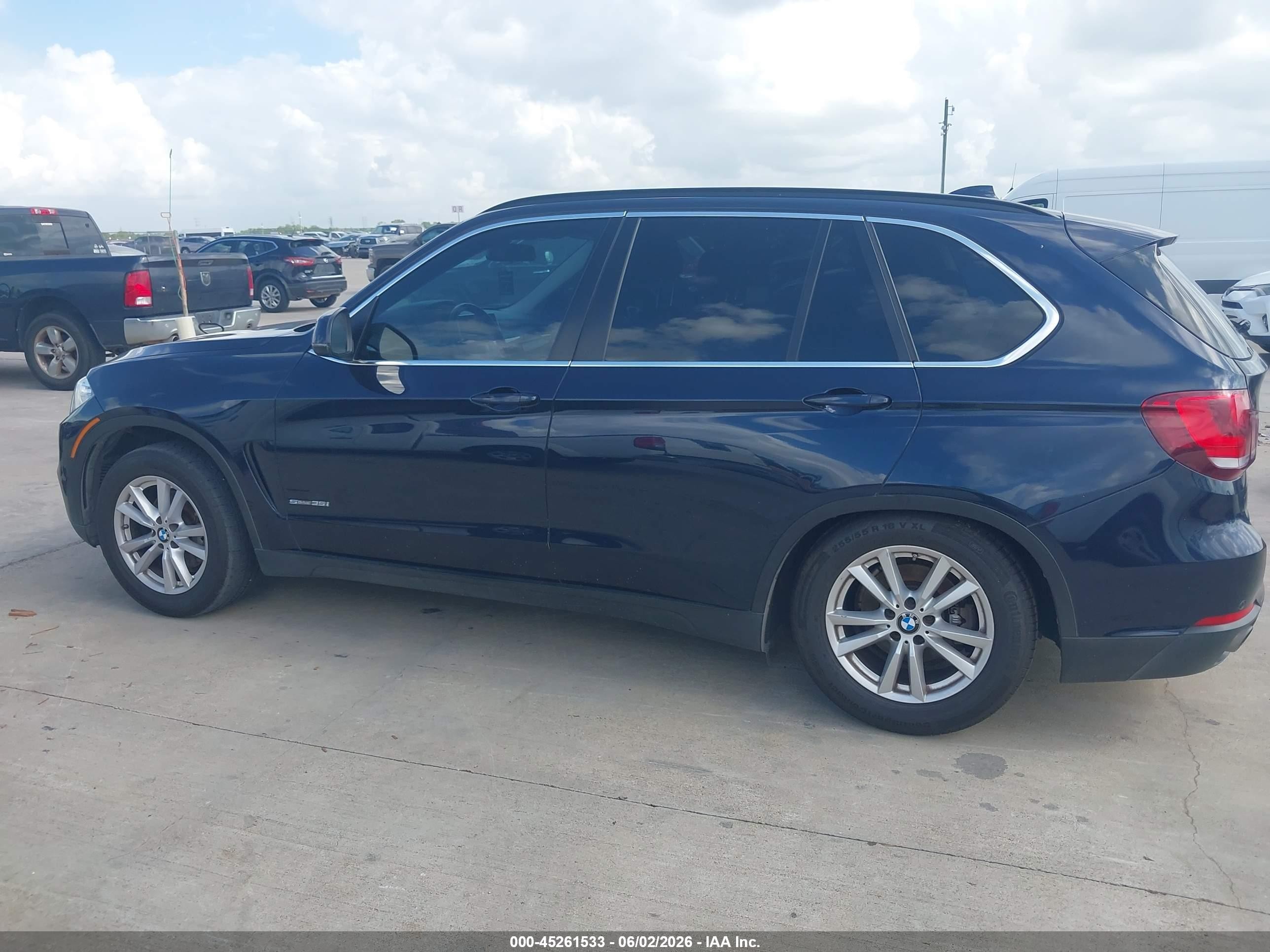 2015 Bmw X5 Sdrive35i Blue vin: 5UXKR2C53F0H36118