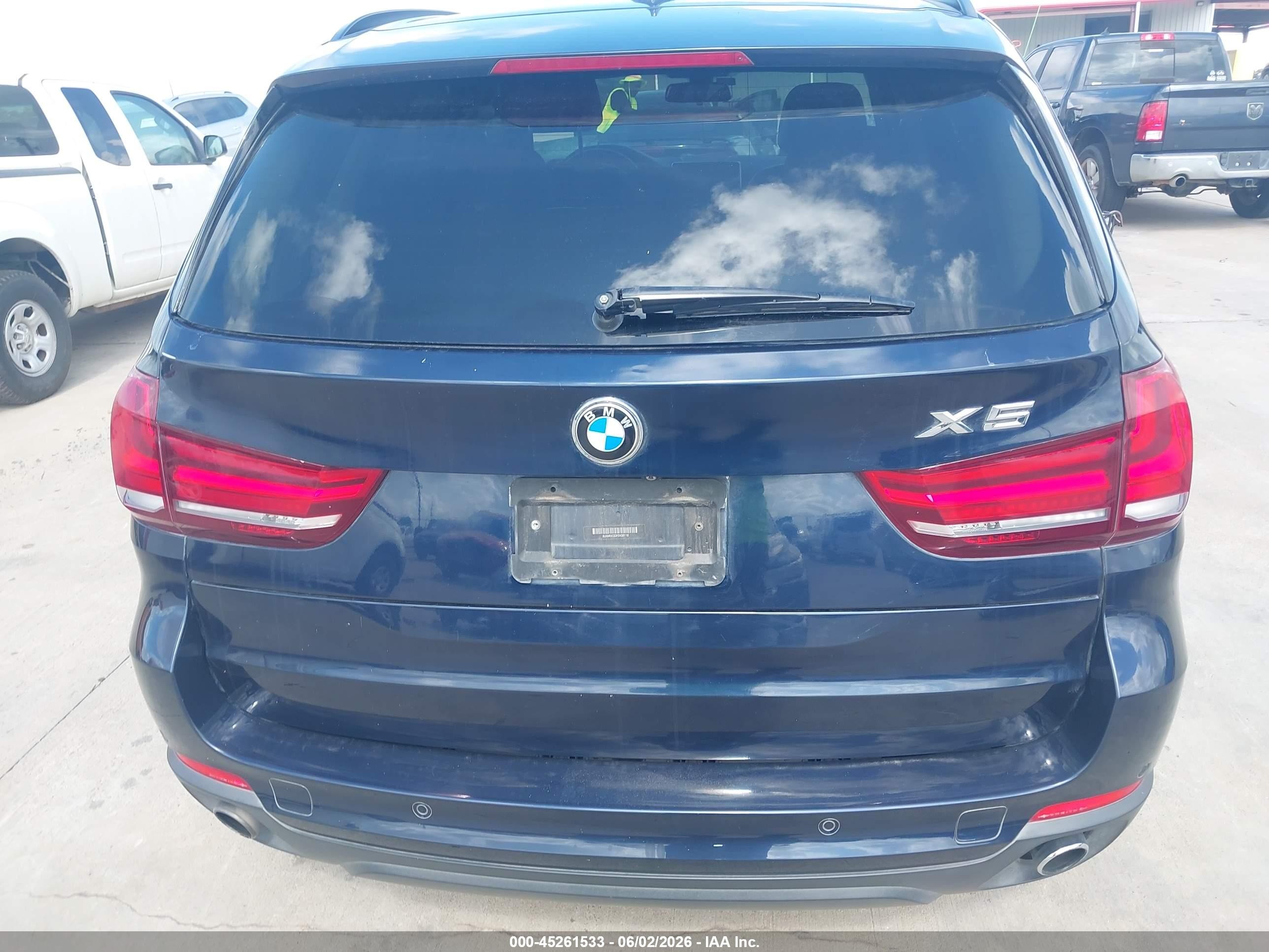2015 Bmw X5 Sdrive35i Blue vin: 5UXKR2C53F0H36118