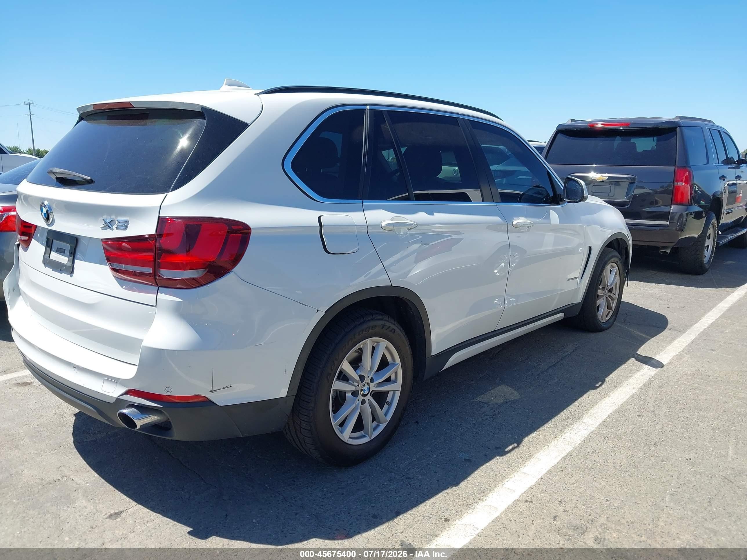 2015 Bmw X5 Sdrive35i White vin: 5UXKR2C53F0H37043