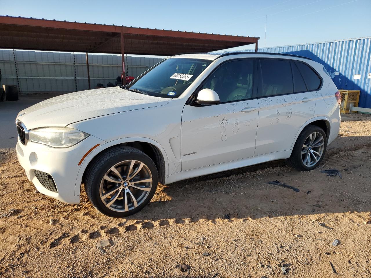 2015 Bmw X5 Sdrive35i White vin: 5UXKR2C53F0H40220