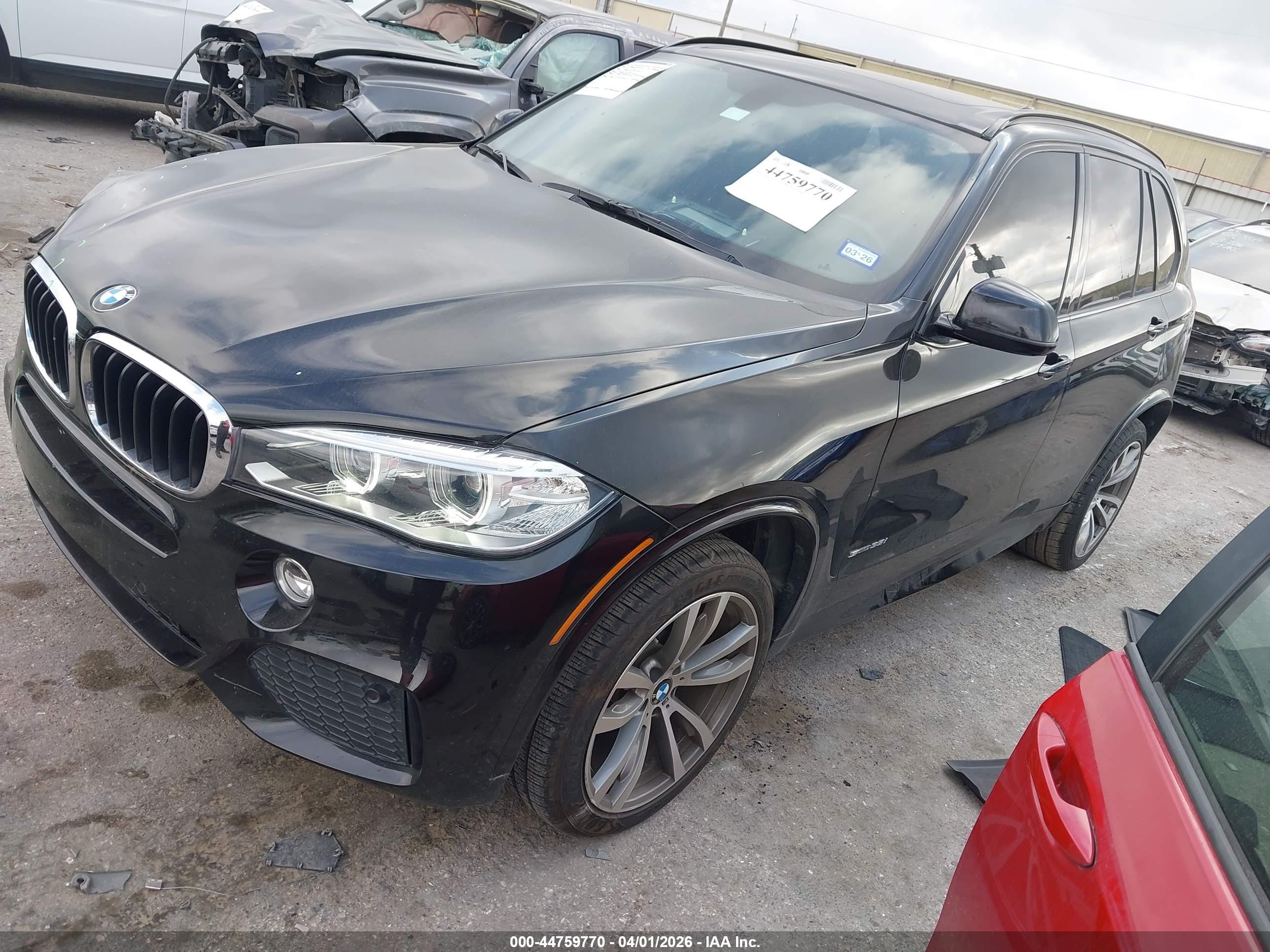 2014 Bmw X5 Sdrive35i Black vin: 5UXKR2C54E0H33582