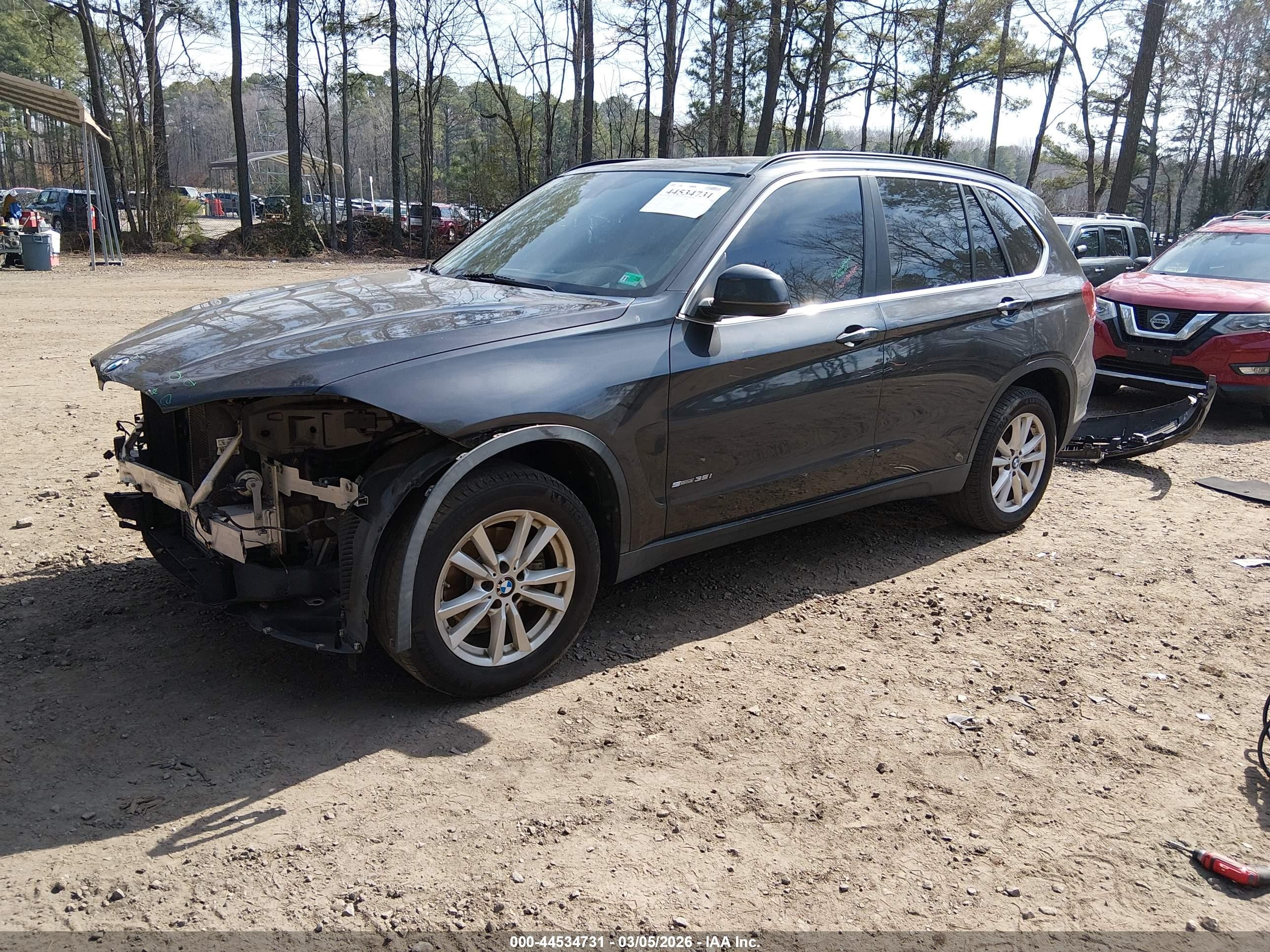 2015 Bmw X5 Sdrive35i Black vin: 5UXKR2C54F0H38119