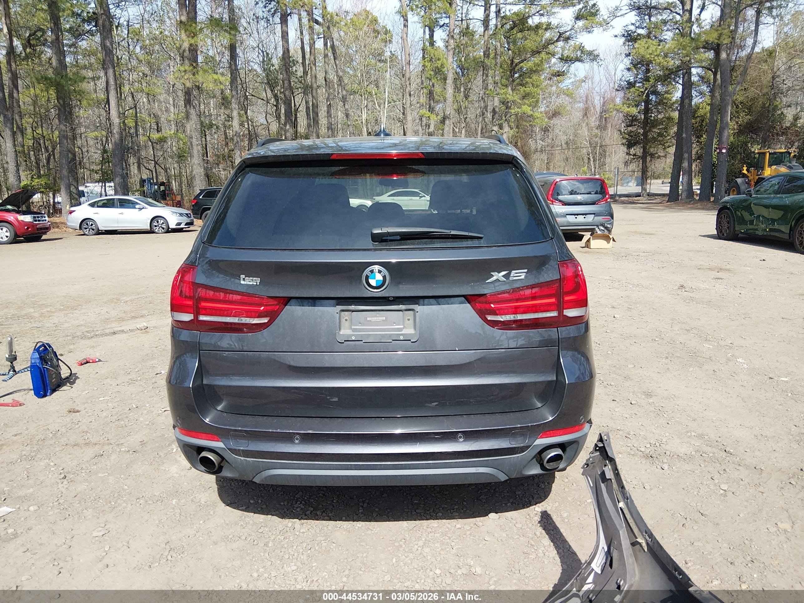 2015 Bmw X5 Sdrive35i Black vin: 5UXKR2C54F0H38119