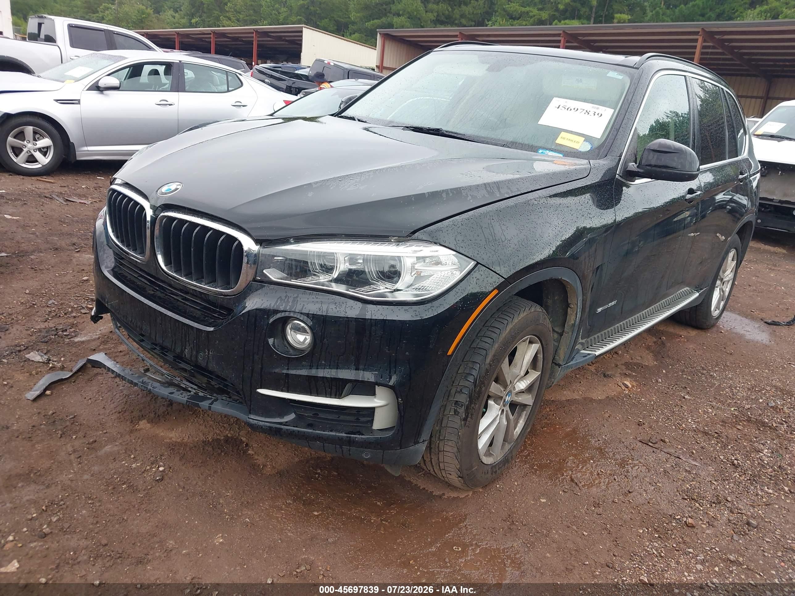 2015 Bmw X5 Sdrive35i Черный vin: 5UXKR2C54F0H40923