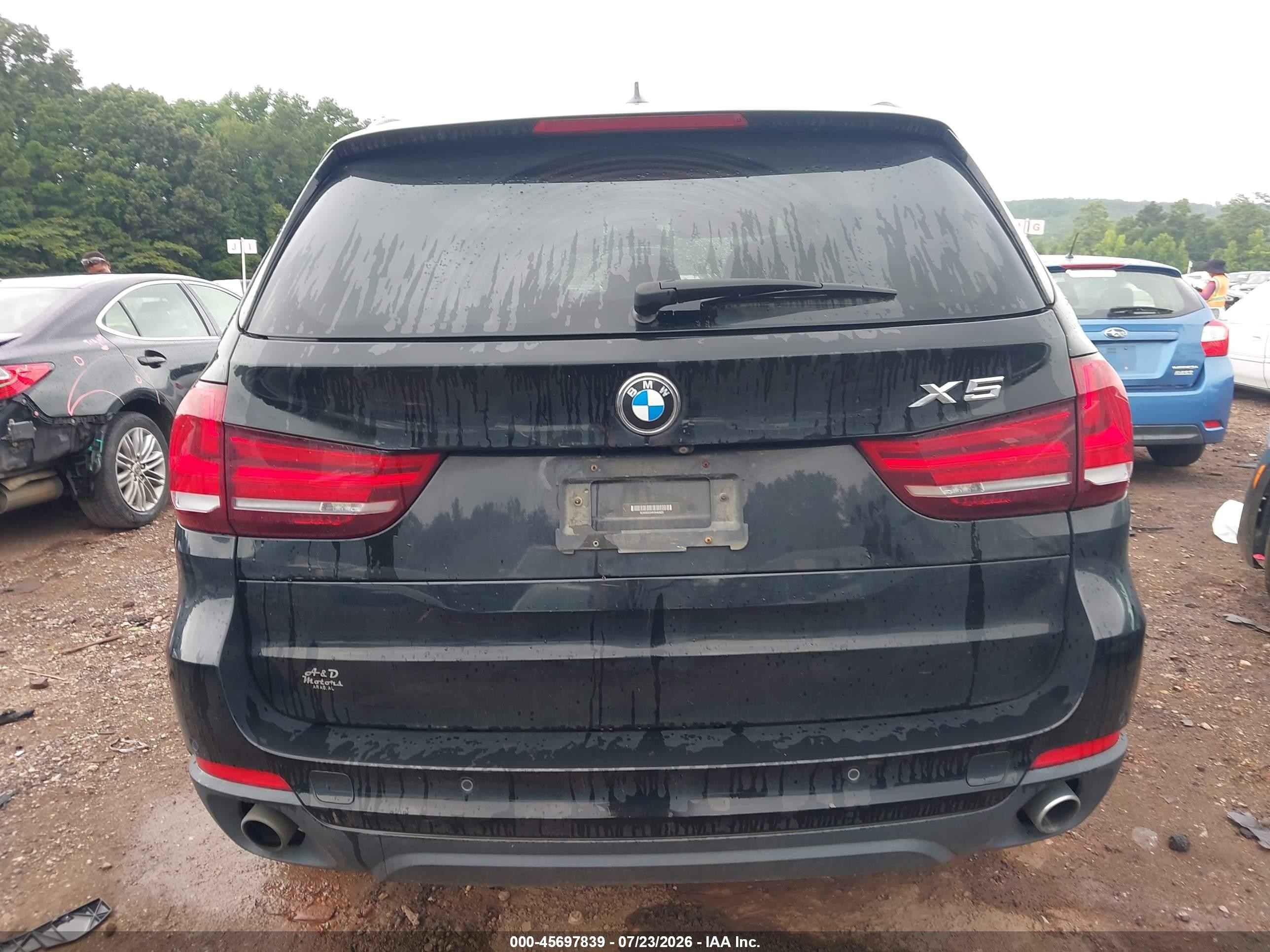 2015 Bmw X5 Sdrive35i Черный vin: 5UXKR2C54F0H40923
